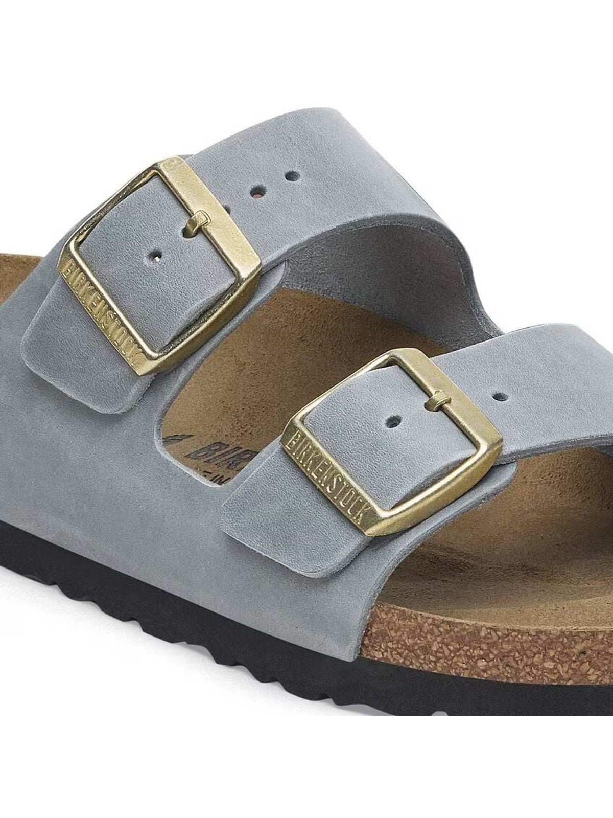 BIRKENSTOCK Sandalo Donna Arizona basalt gray, Oiled Leather 1029253 Grigio