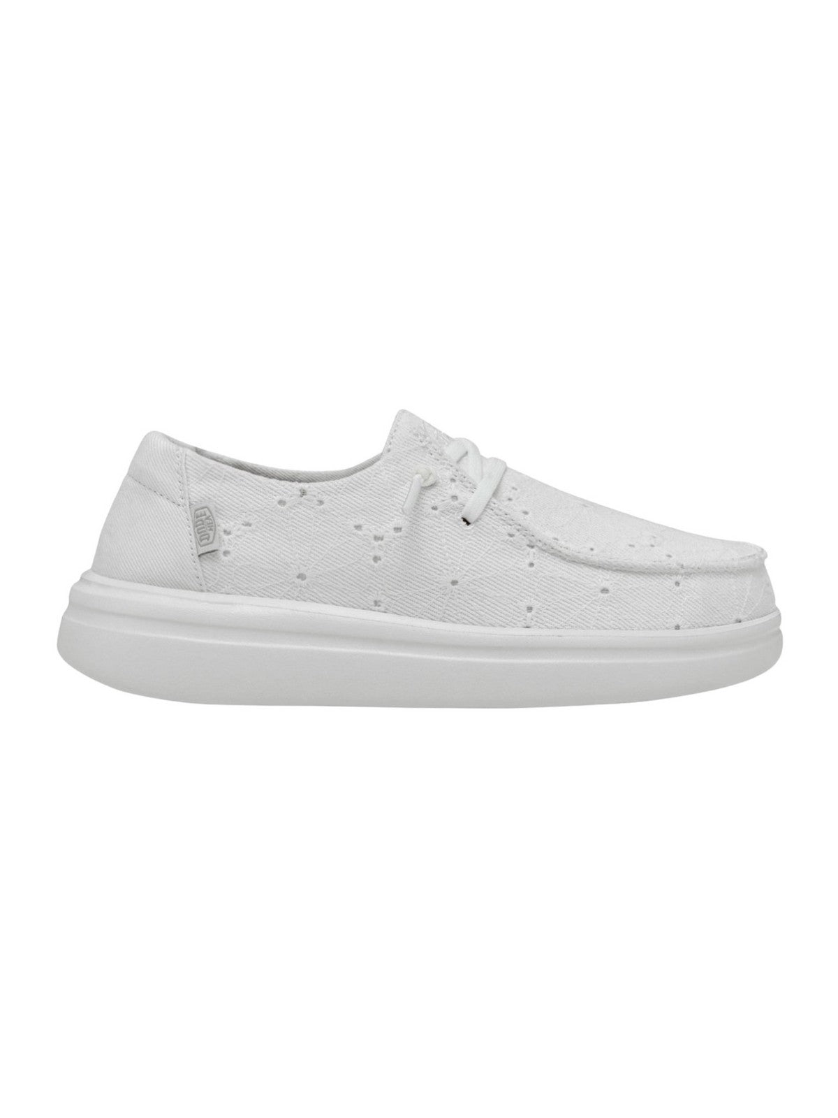 HEY DUDE Mocassino Donna Wendy Rise Eyelet W HD.40075 9CT Bianco gioboutiqueweb