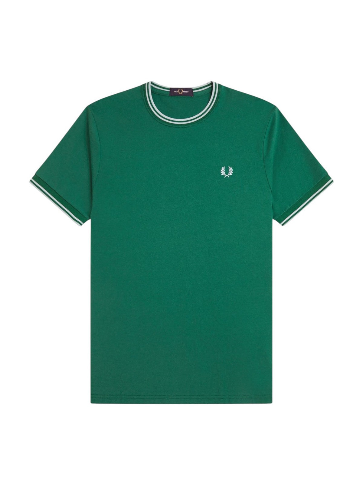 FRED PERRY T-shirt Uomo FP-M1588V 81B SPTGRN/LTIC/LTIC