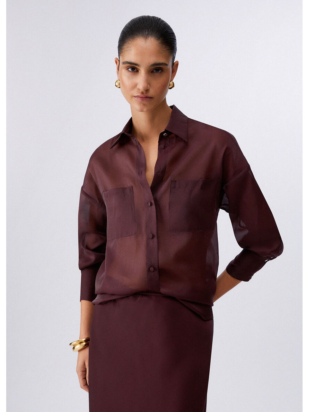 LIU JO BLACK Camicia Donna CA6343T6870 P9646 Brushed