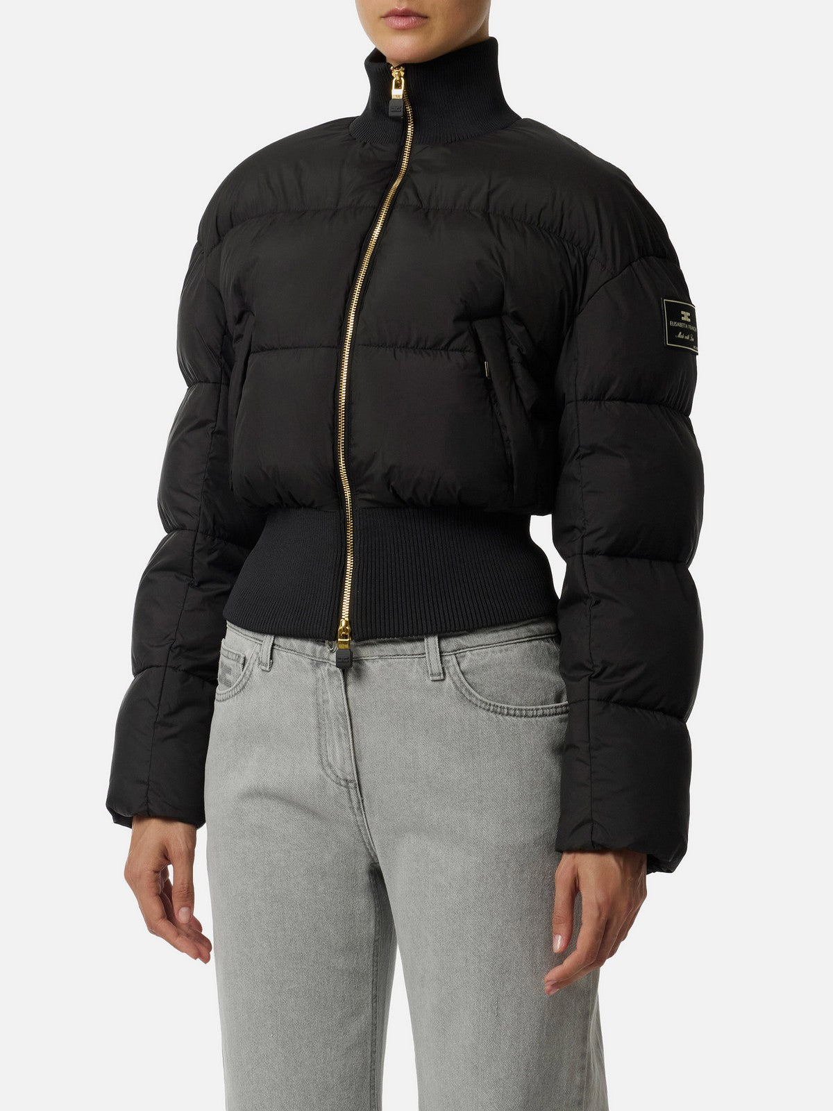 ELISABETTA FRANCHI Women's down jacket PI85D56E2 110 Black