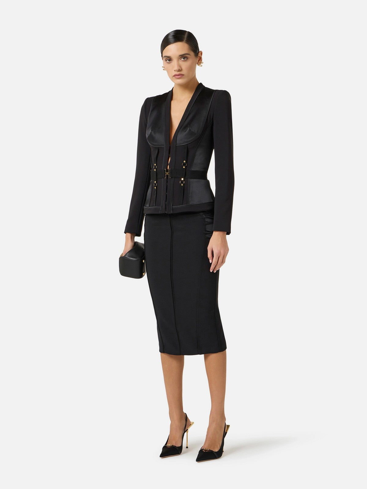 ELISABETTA FRANCHI Giacca Donna GI23362E2 110 Nero
