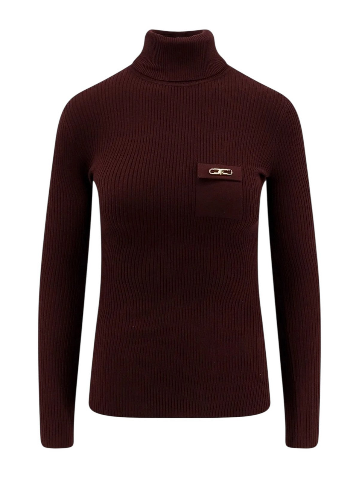 ELISABETTA FRANCHI Sweater Dolcevita Woman MK11B56E2 EA4 MERLOT