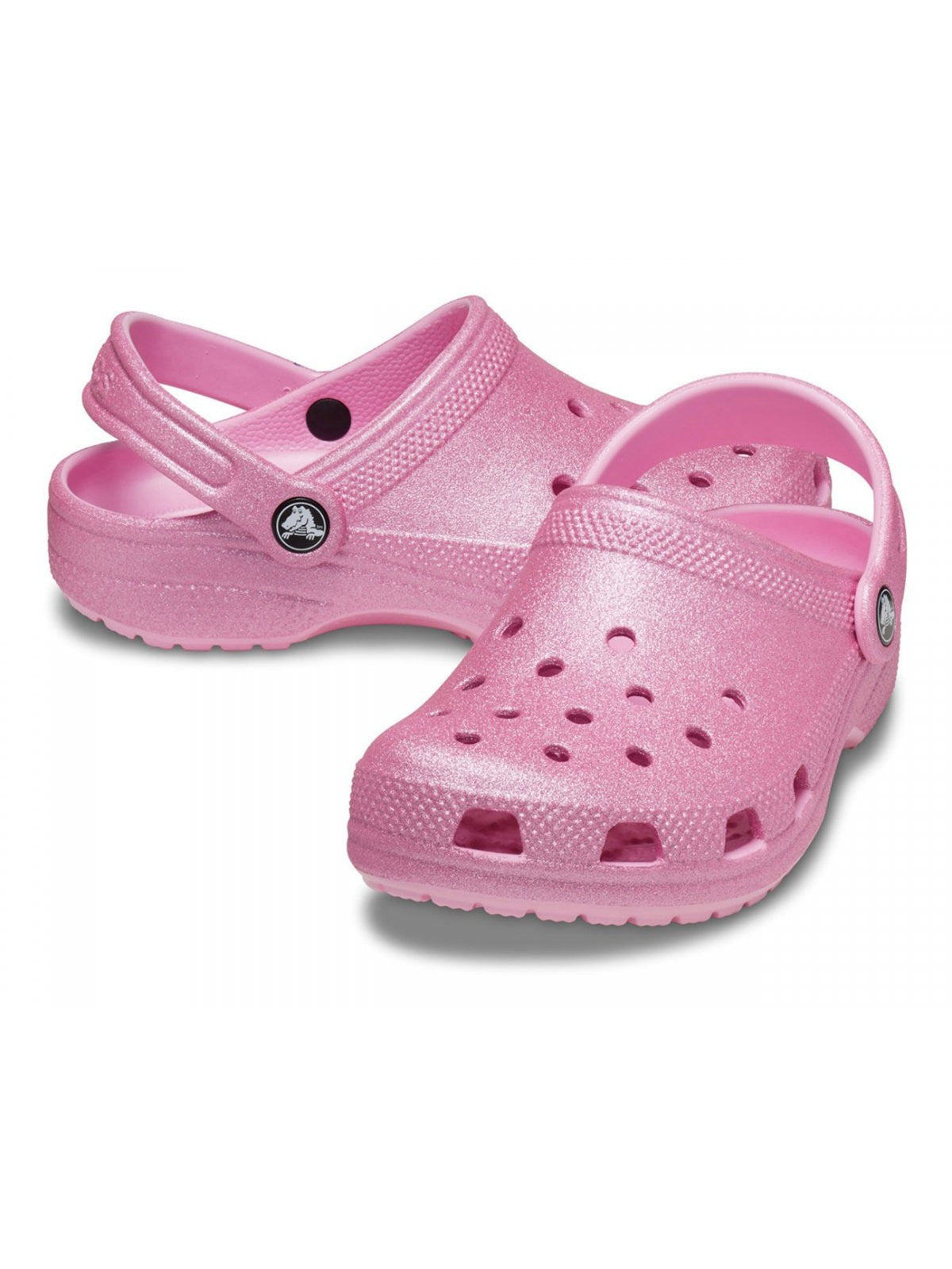 CROCS Sabot Bambine e ragazze Classic Glitter Clog K 206993 6XE PINK TWEED GLITTER gioboutiqueweb