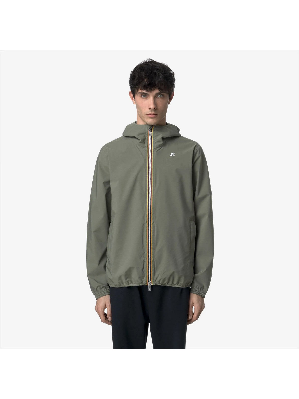 K-WAY Giubbino Uomo Jack stretch dot K5127QW V15 Green Lichen