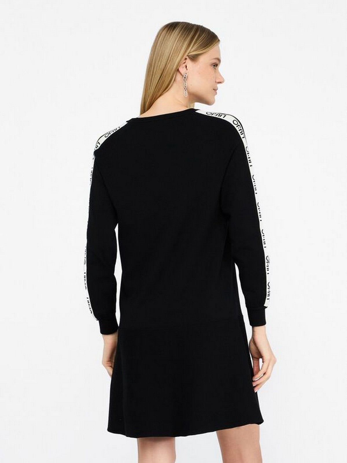 LIU JO SPORT Abito Donna TF5288MS63L 03N66 Nero/bianco latte