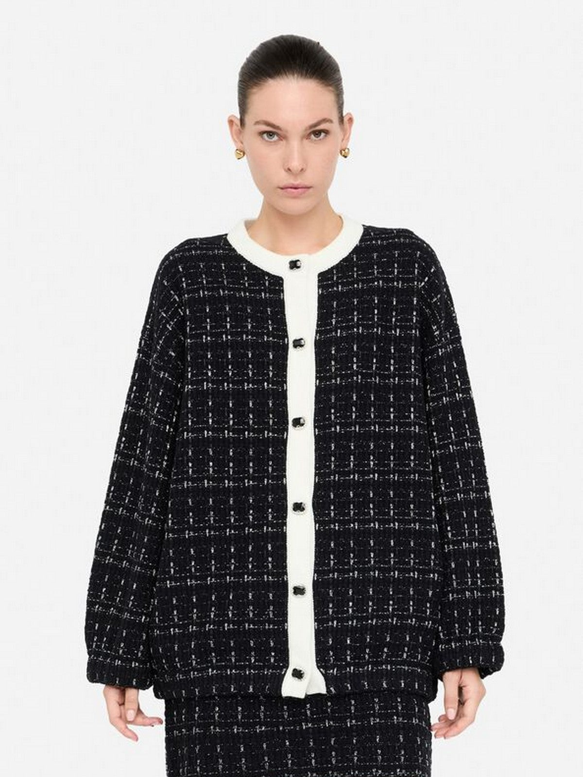 LIU JO WHITE Giacca Donna MF5370MA25R P9017 Black metal fantasy