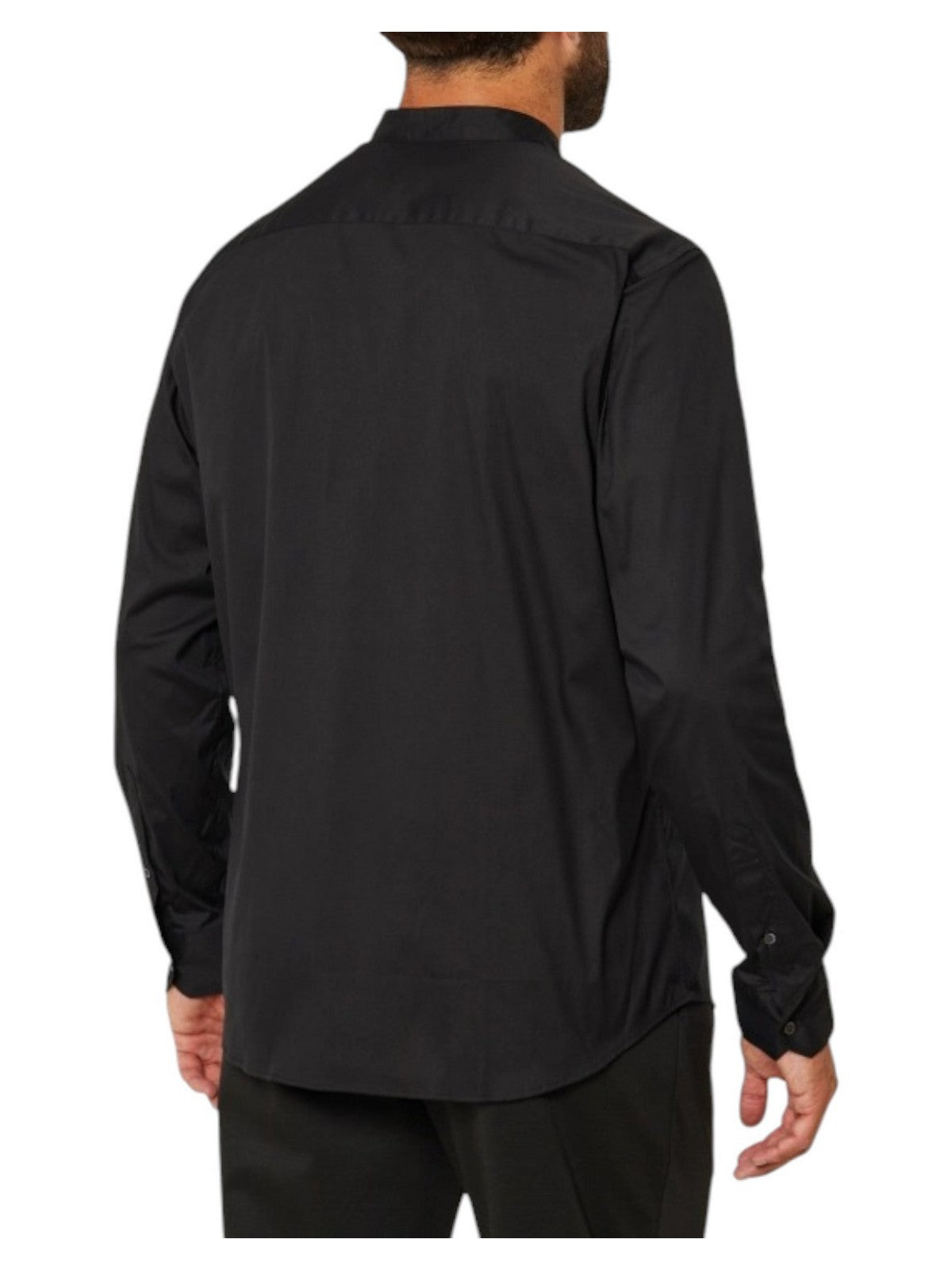 EMPORIO ARMANI Camicia Uomo EM000193 TE10397 UC001 BLACK BEAUTY gioboutiqueweb