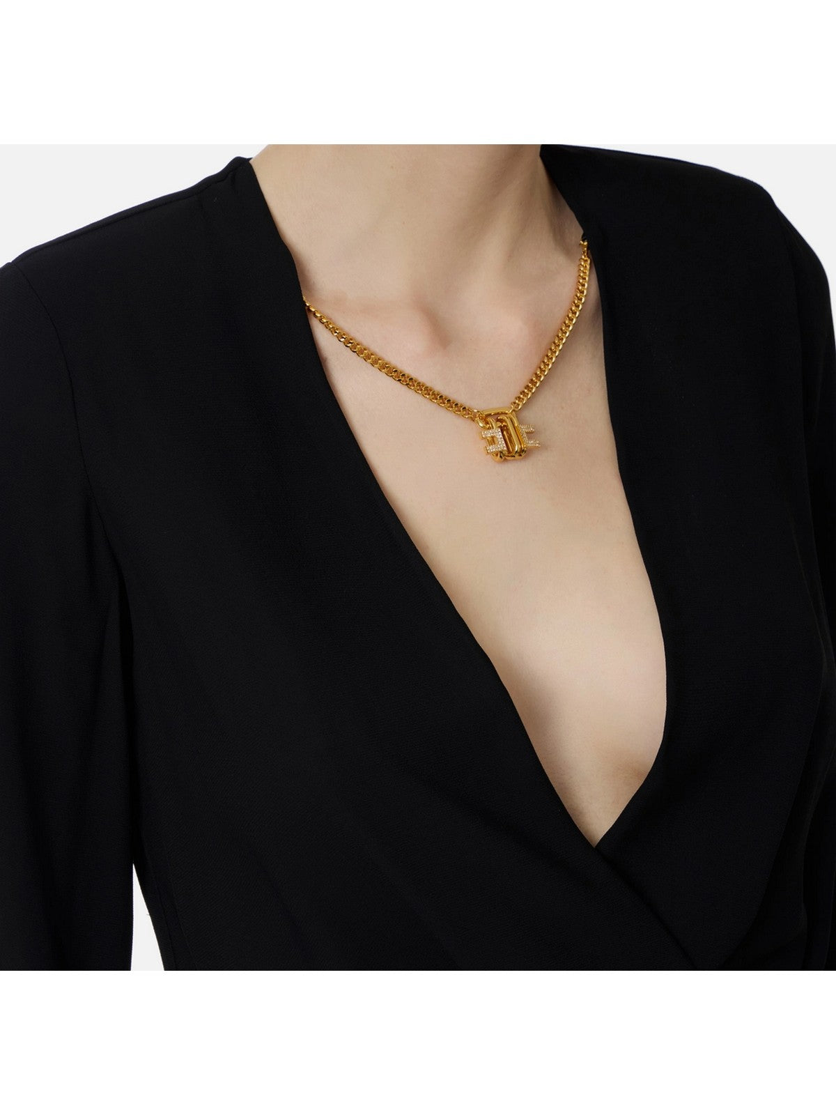 ELISABETTA FRANCHI Camicia Donna CB00762E2 110 Nero