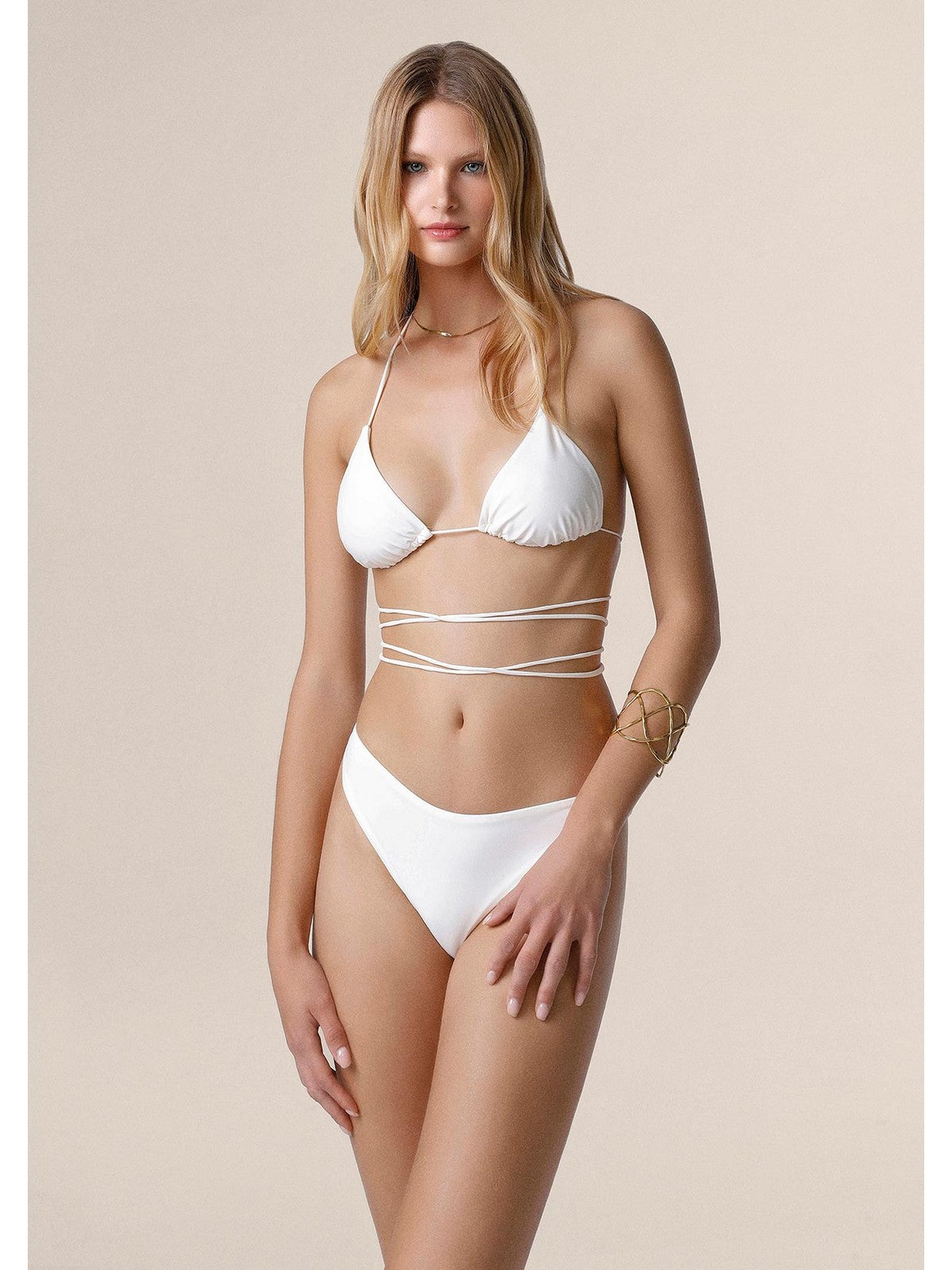 ME FUI Costume da bagno Donna MF25-0100_WH WHITE