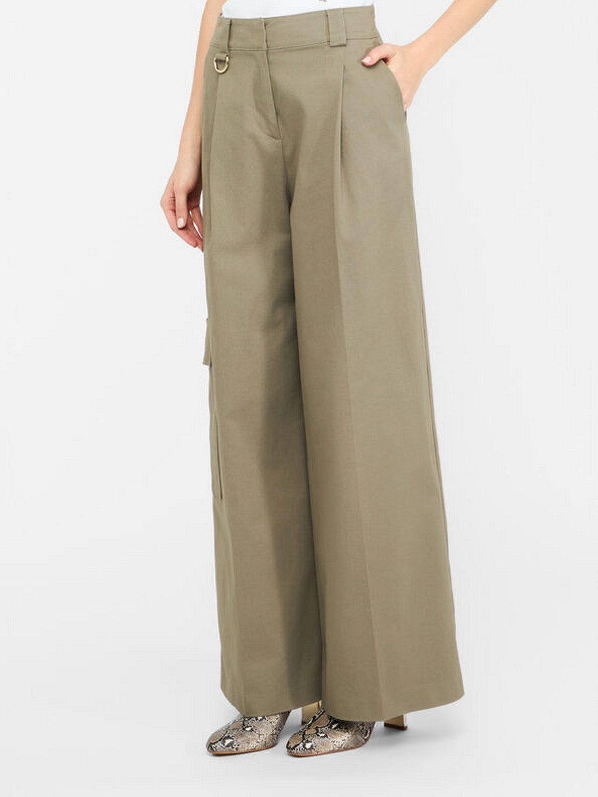 LIU JO BLACK Pantalone Donna CF5351T026A X0707 Asparago