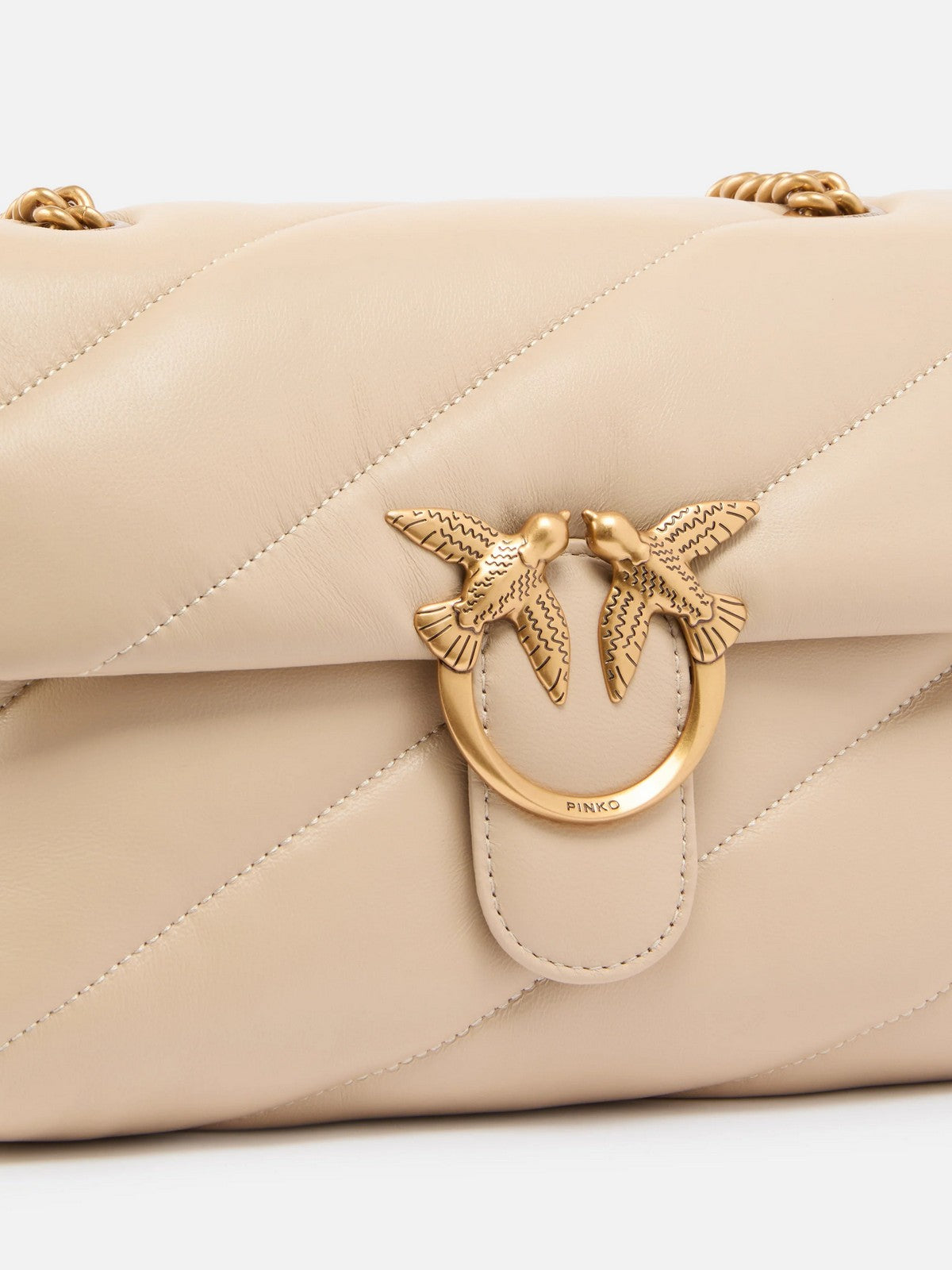 PINKO Borsa Donna Love classic puff 100038-A0F2 C50Q BEIGE GRIGIO
