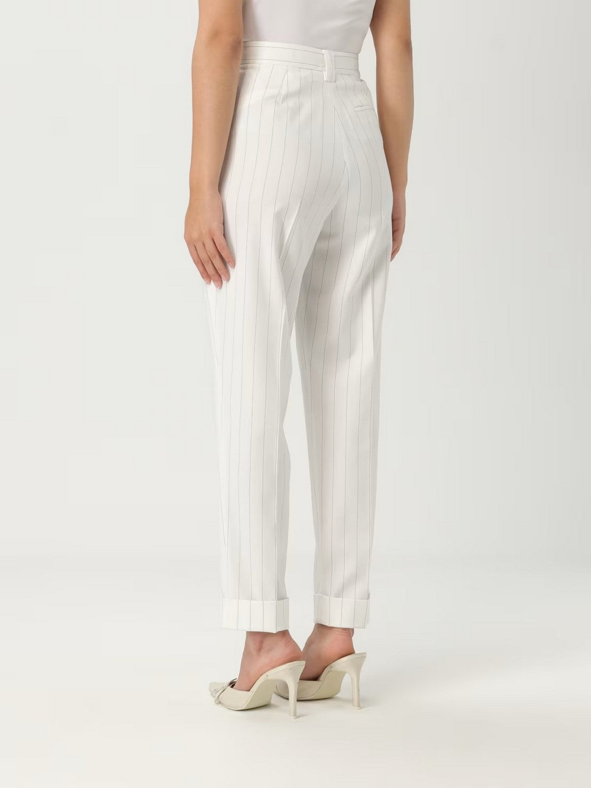 LIU JO BLACK Pantalone Donna CA5238T1969 MM26E Pin st.s.white/bluet gioboutiqueweb