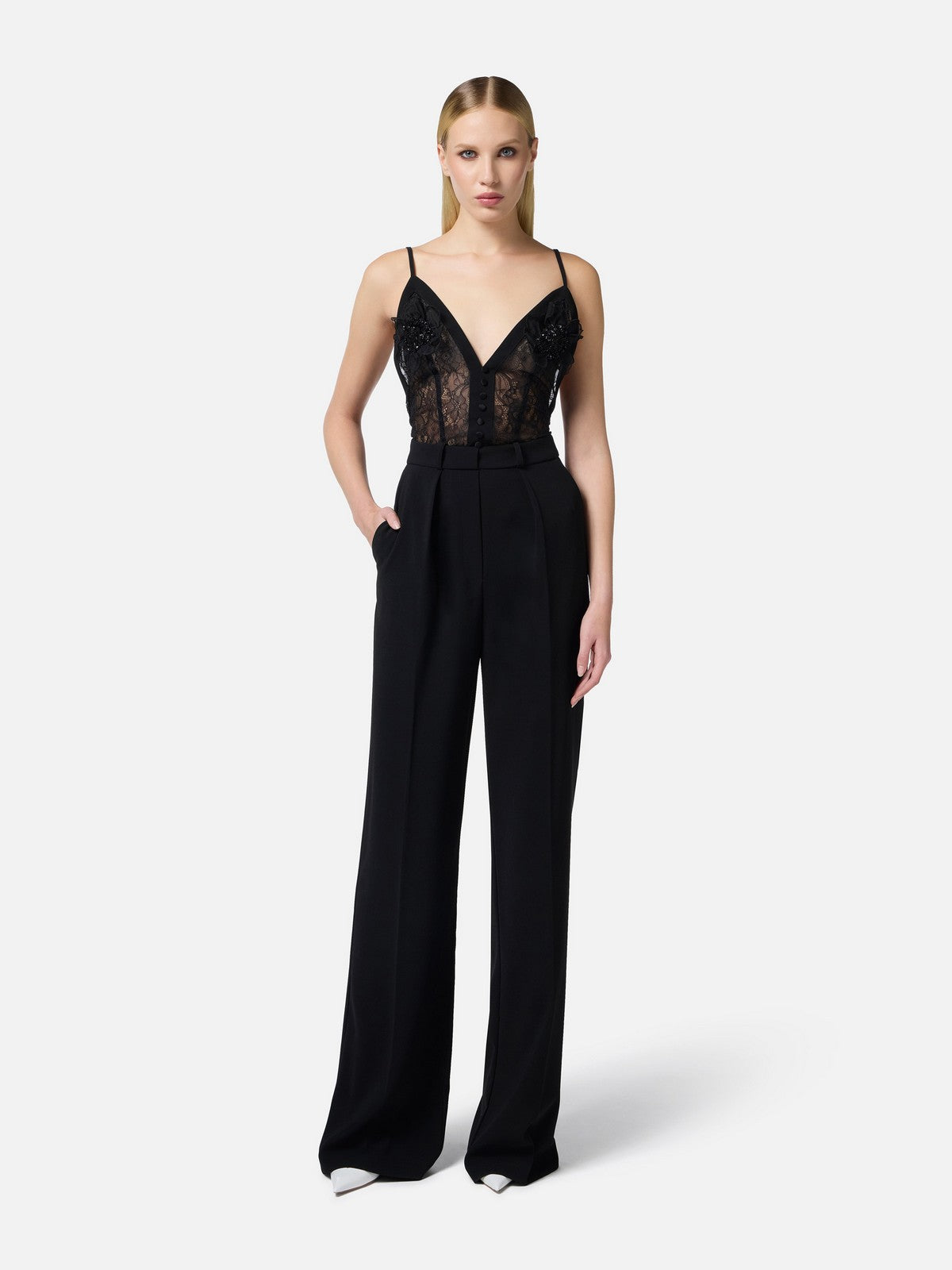 ELISABETTA FRANCHI Tuta Donna TU04952E2-110 Nero gioboutiqueweb