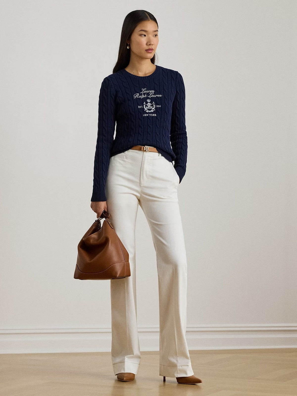 LAUREN RALPH LAUREN Maglia Donna RINETT-LONG SLEEVE-PULLOVER 200P03508 001 REFINED NAVY