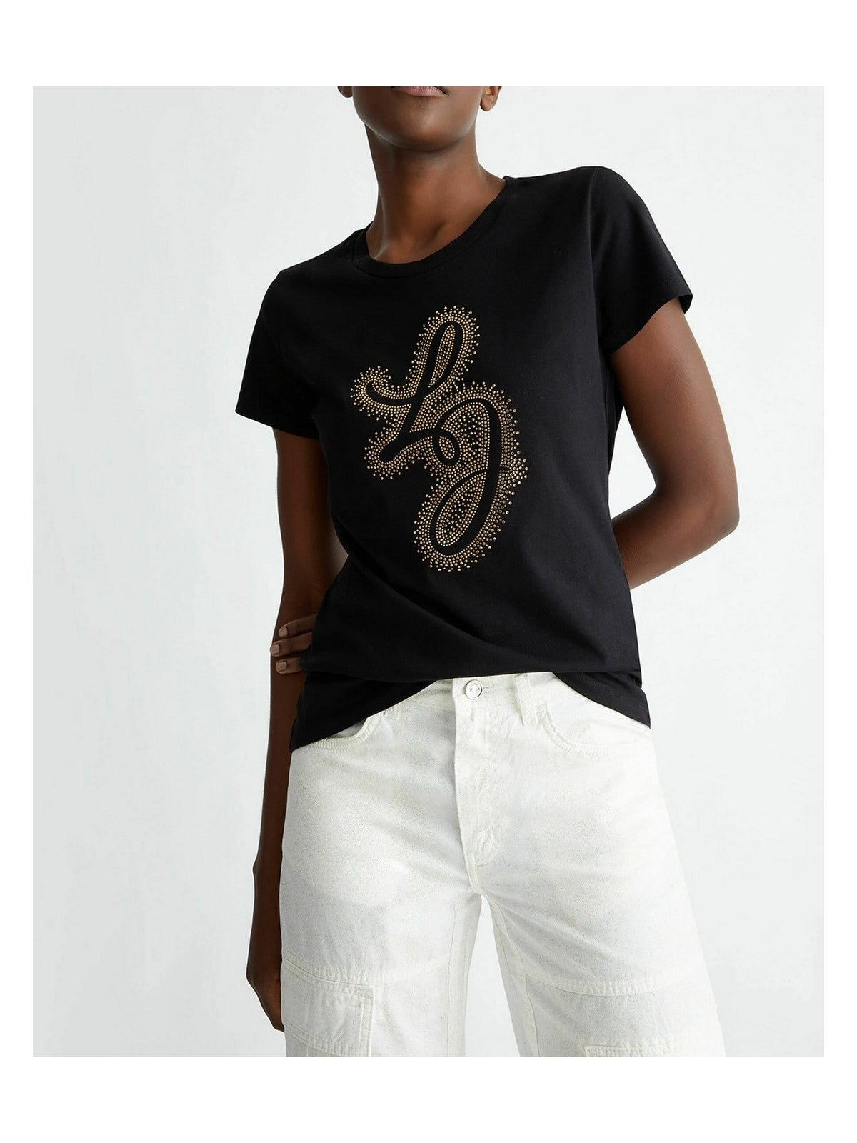 LIU JO WHITE T-Shirt e Polo Donna WA4051JS923 N9070 Nero