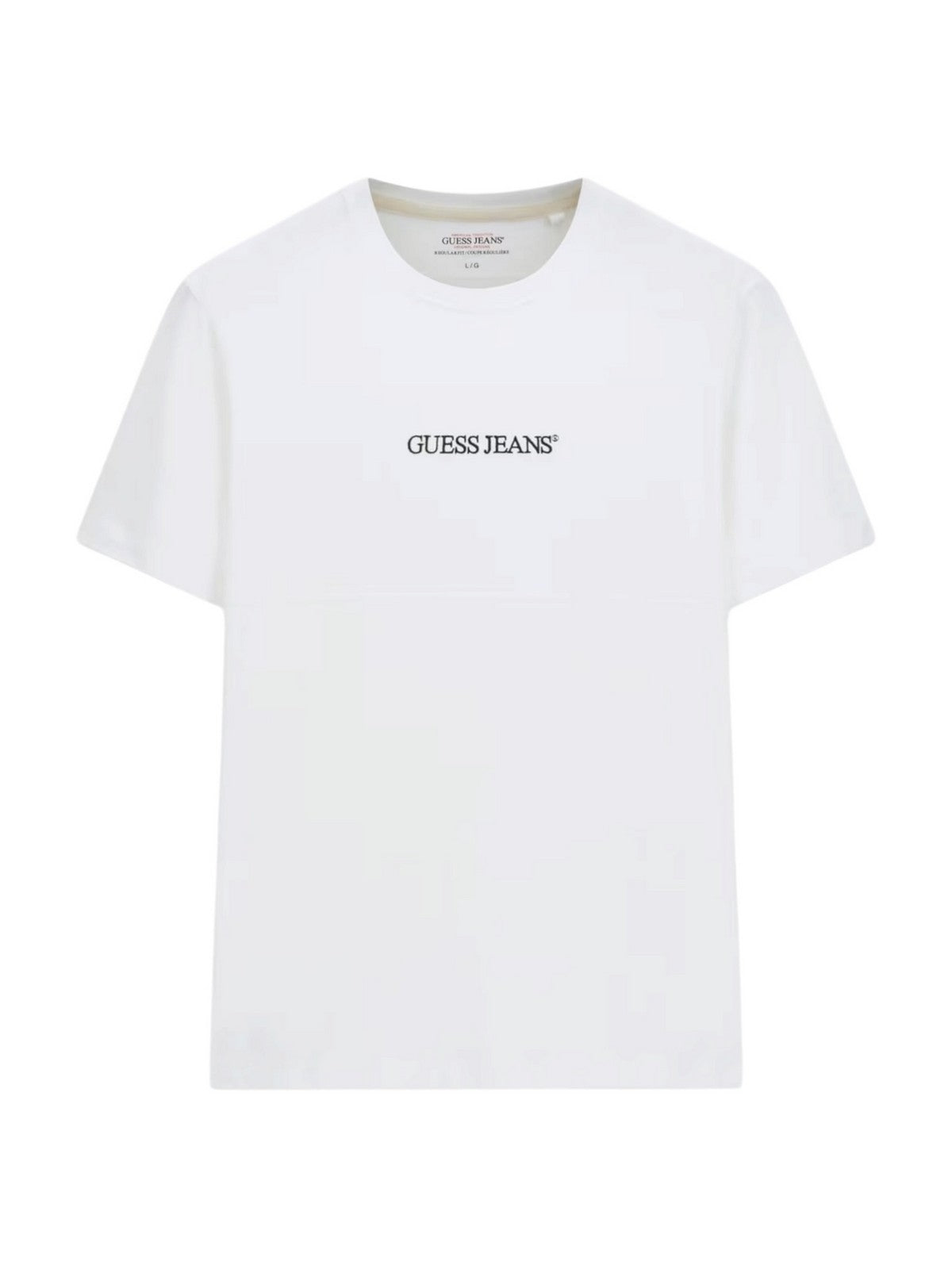 GUESS T-shirt Uomo GJ REG FIT JACQUARD STRIPE TEE M6GIZ3 KE942 F0I6 ALABASTER WHITE MULT
