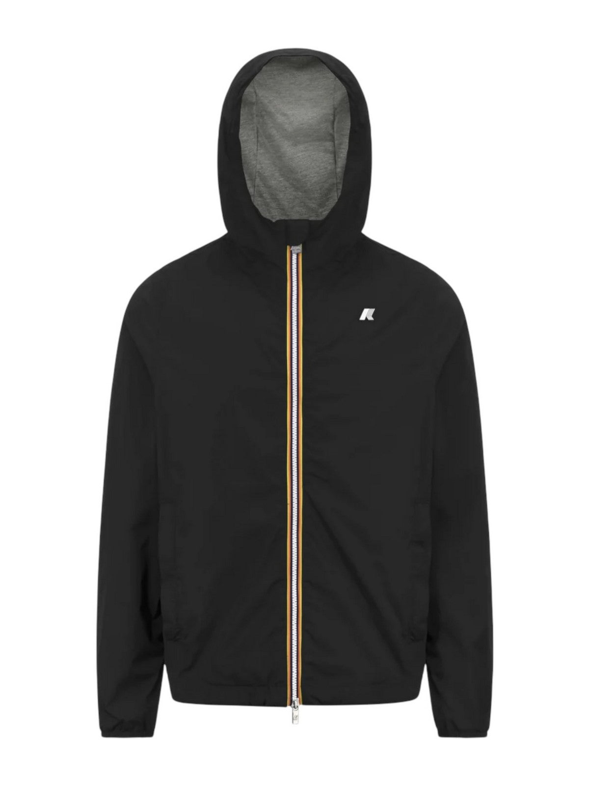 K-WAY Giubbino Uomo Jack stretch nylon jersey K3123UW USY Nero gioboutiqueweb