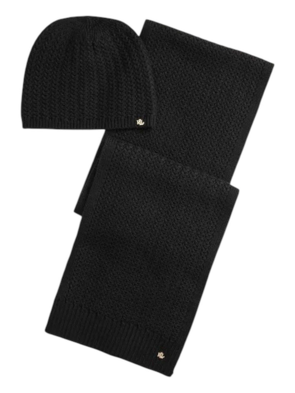 LAUREN RALPH LAUREN Sciarpa Donna BRT SCRF GLV-GIFT BOX SET 454P04471 001 BLACK