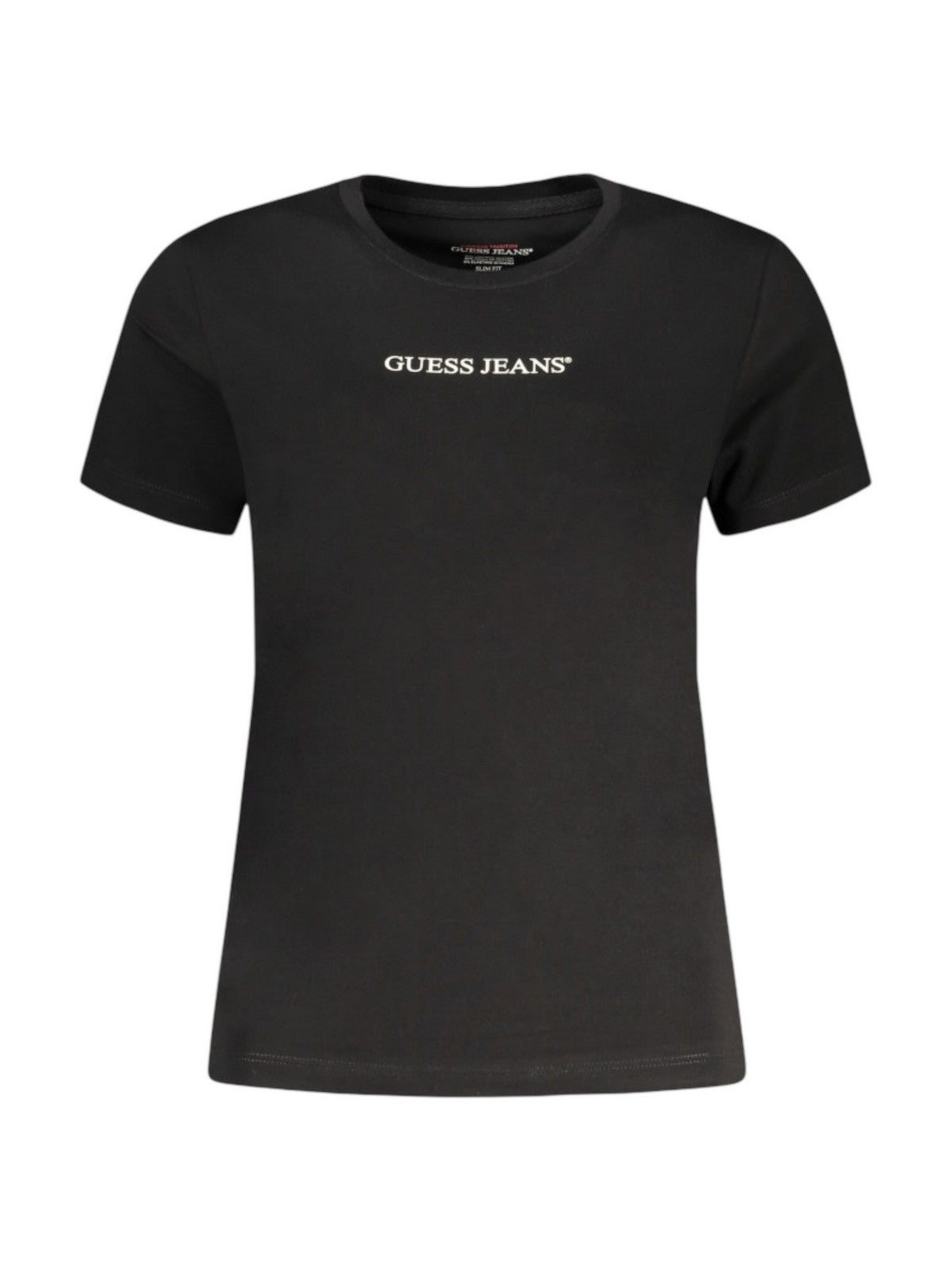 GUESS T-shirt Donna GJ SS CN BOXY EMBRO LOGO TEE W5RI42 K8HM0 JBLK Jet Black A996 gioboutiqueweb