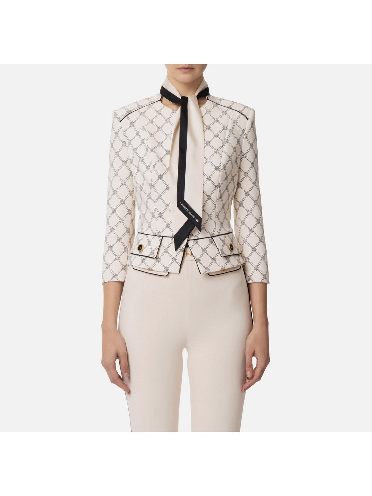 ELISABETTA FRANCHI Giacca Donna GIS5151E2-E84 Beige gioboutiqueweb