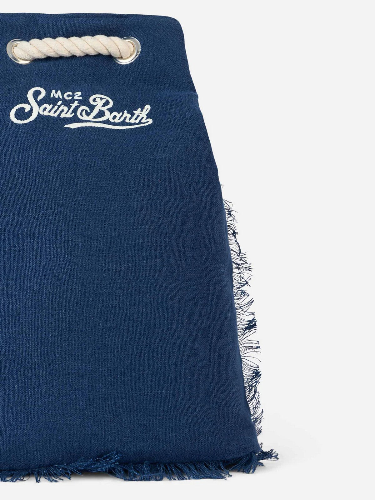 MC2 SAINT BARTH Zaino Donna BOAT BACKPACK LINEN 00277H LINEN 61 EMB gioboutiqueweb