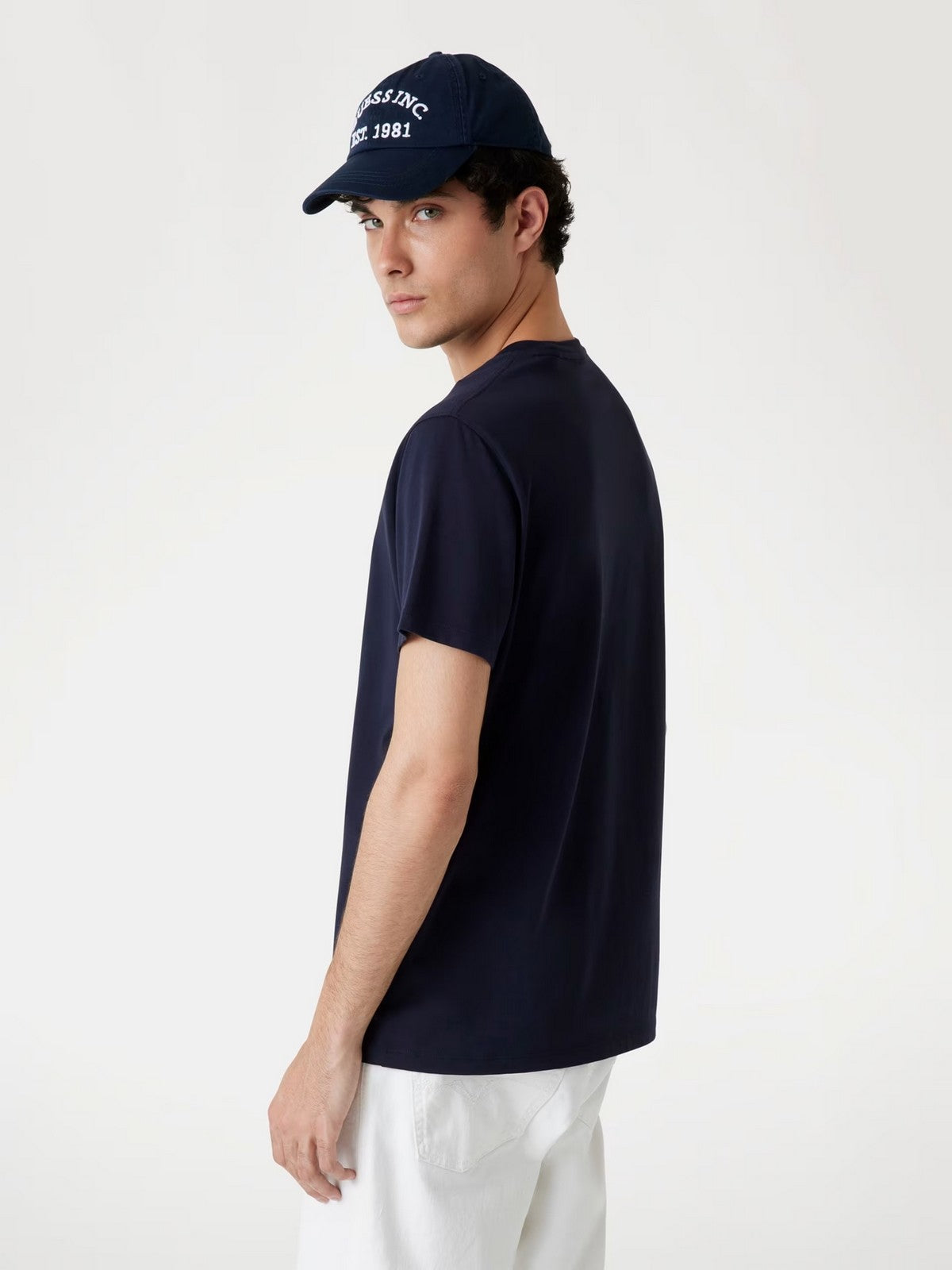 GUESS T-shirt Uomo SS CN BASIC PIMA TEE M4GI70 KC9X0 G7V2 SMART BLUE