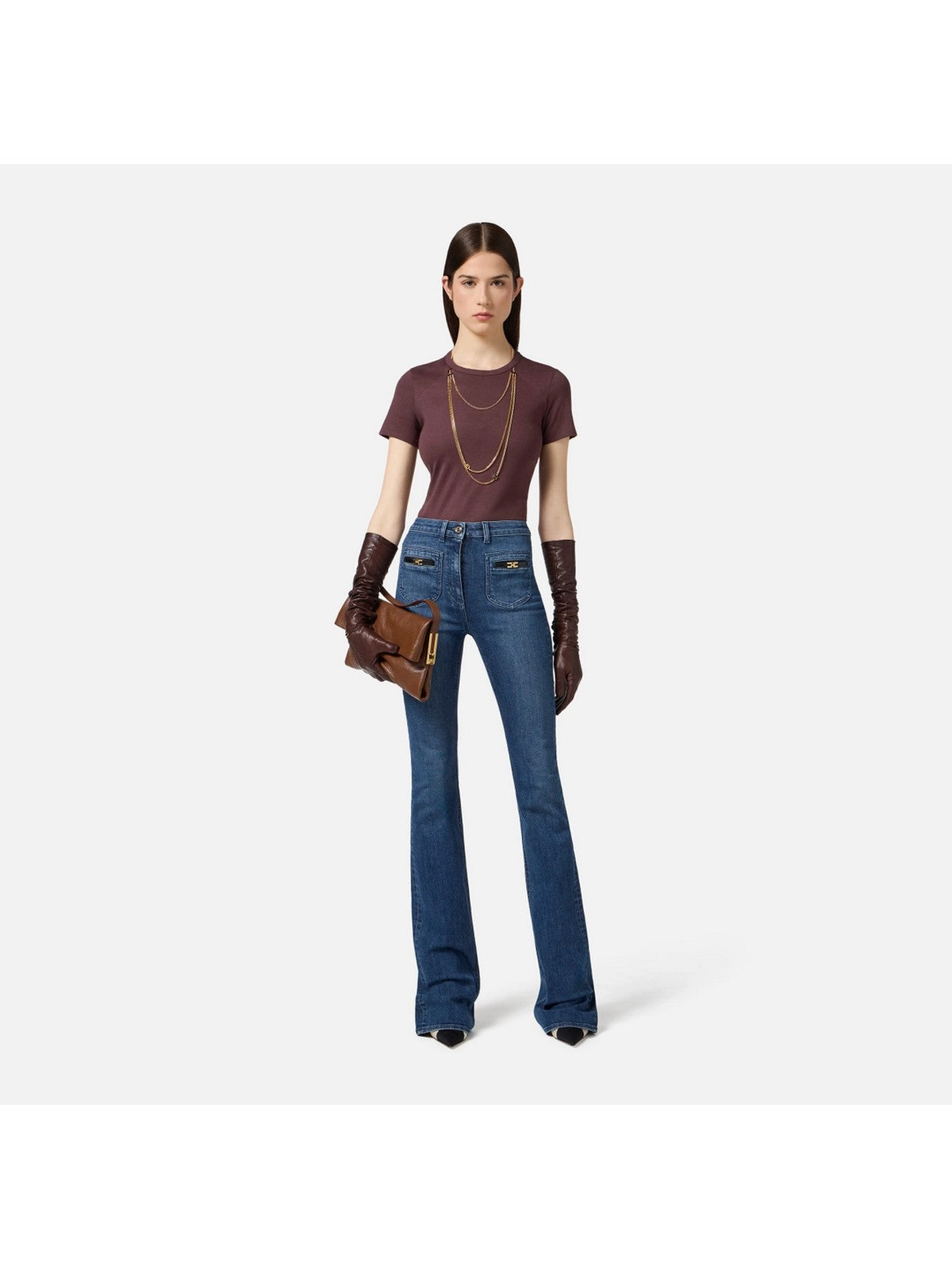 ELISABETTA FRANCHI Jeans Donna PJ12N56E2 104 BLUE DENIM gioboutiqueweb