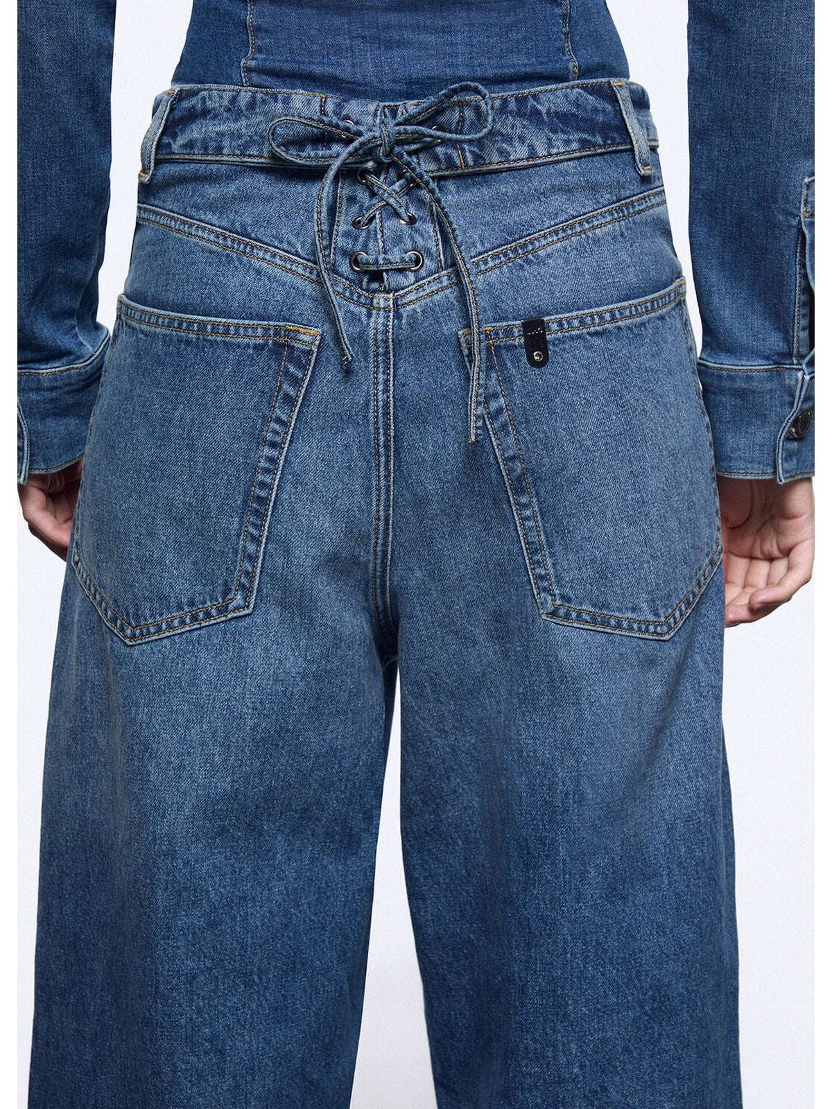 LIU JO feat. ELODIE Jeans Donna UA6510D0400 79157 Den.md.Blue intrecci