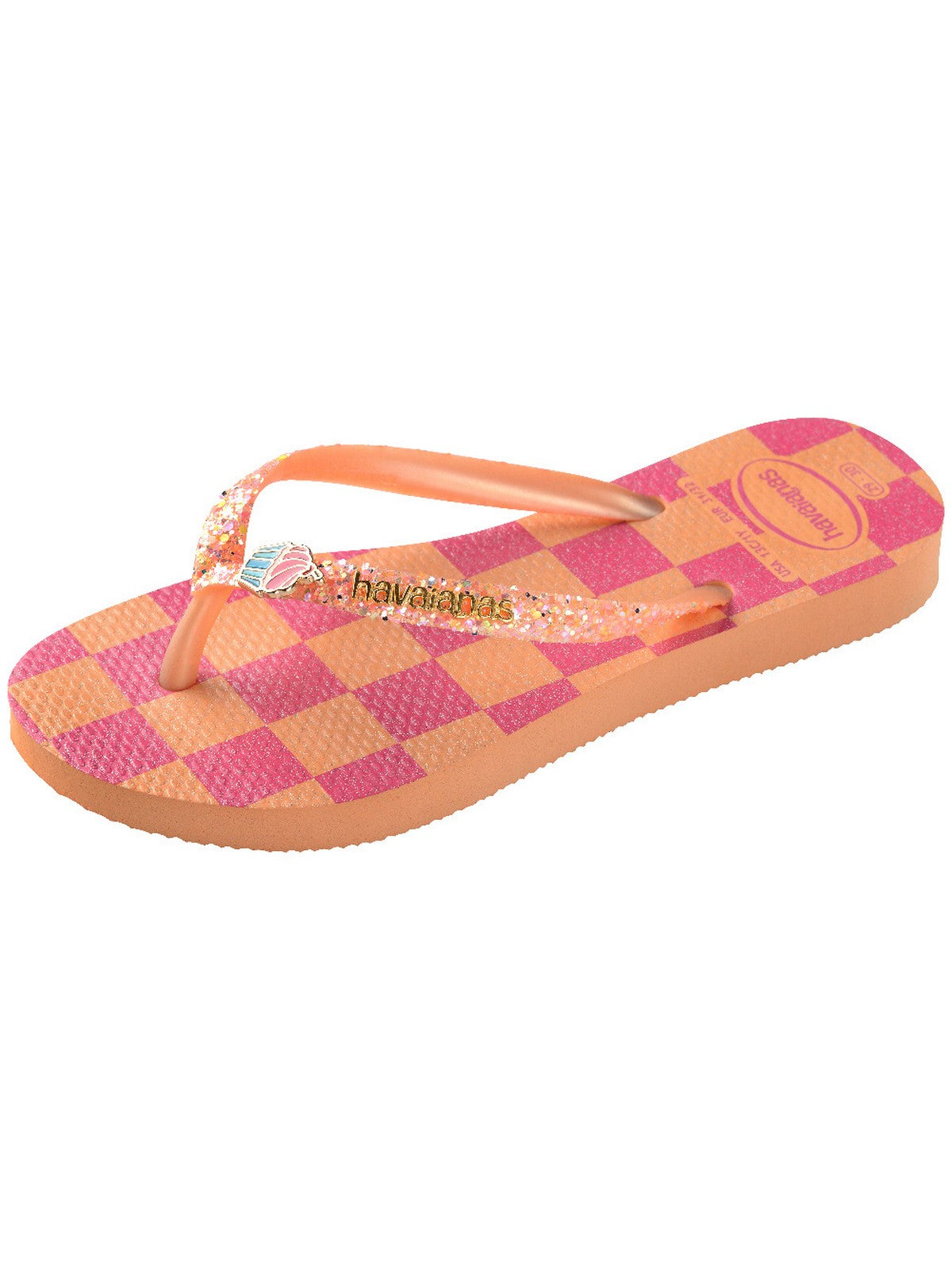 HAVAIANAS Infradito Bambine e ragazze Hav. Kids slim glitter trendy 4146976.0027 Rosa gioboutiqueweb