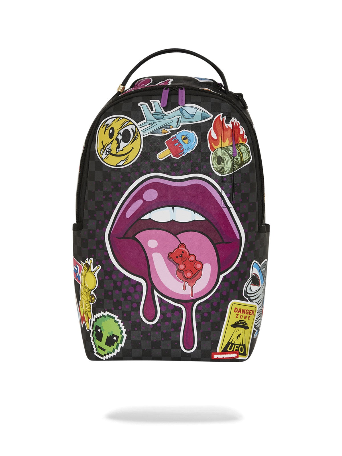 SPRAYGROUND Zaino Uomo LIPS SMACK DOWN DLXSV BACKPACK 910B7581NSZ Nero