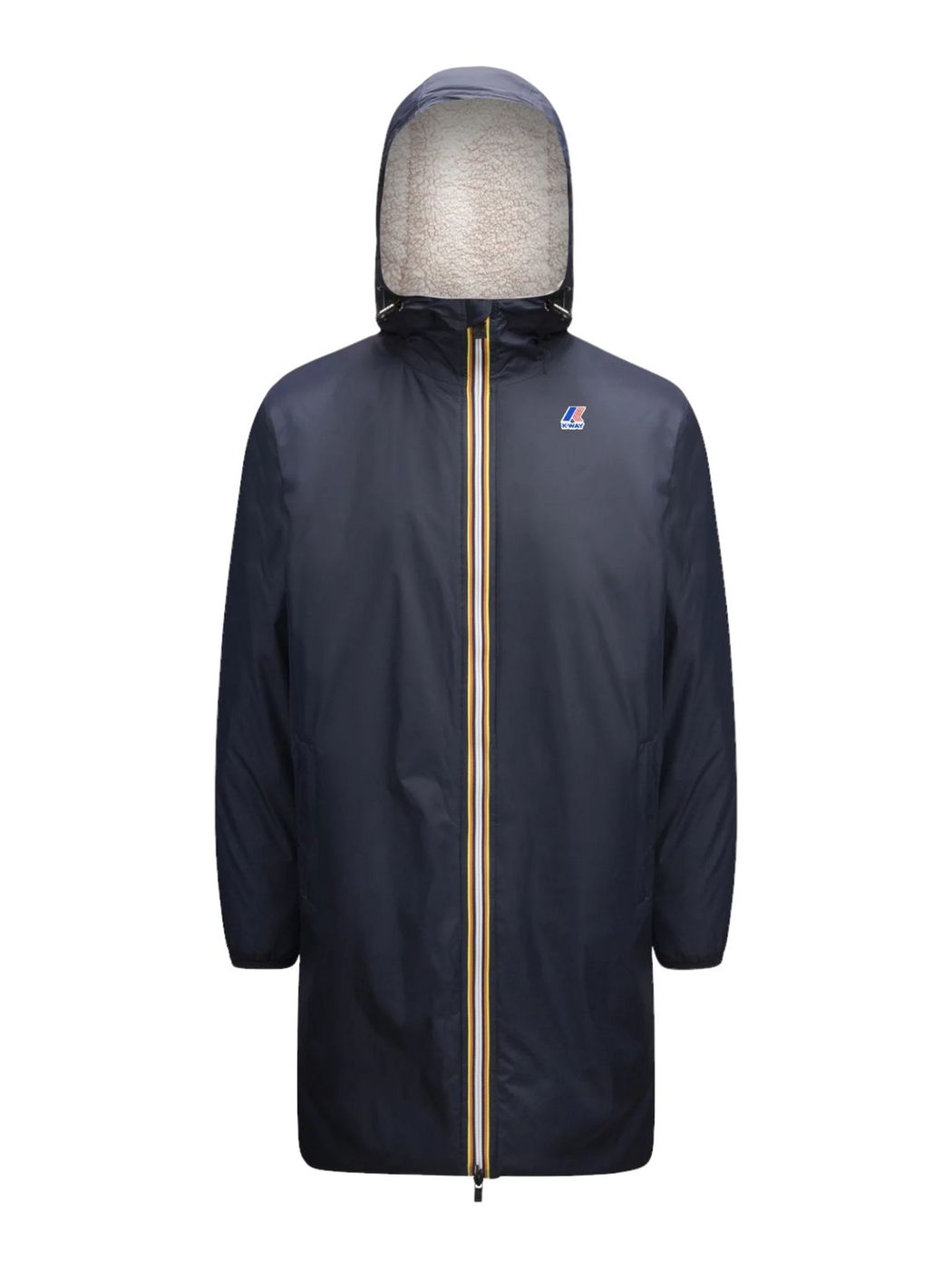 K-WAY Giubbino Uomo Le vrai 3.0 eiffel orsetto K3114KW K89 Blu gioboutiqueweb