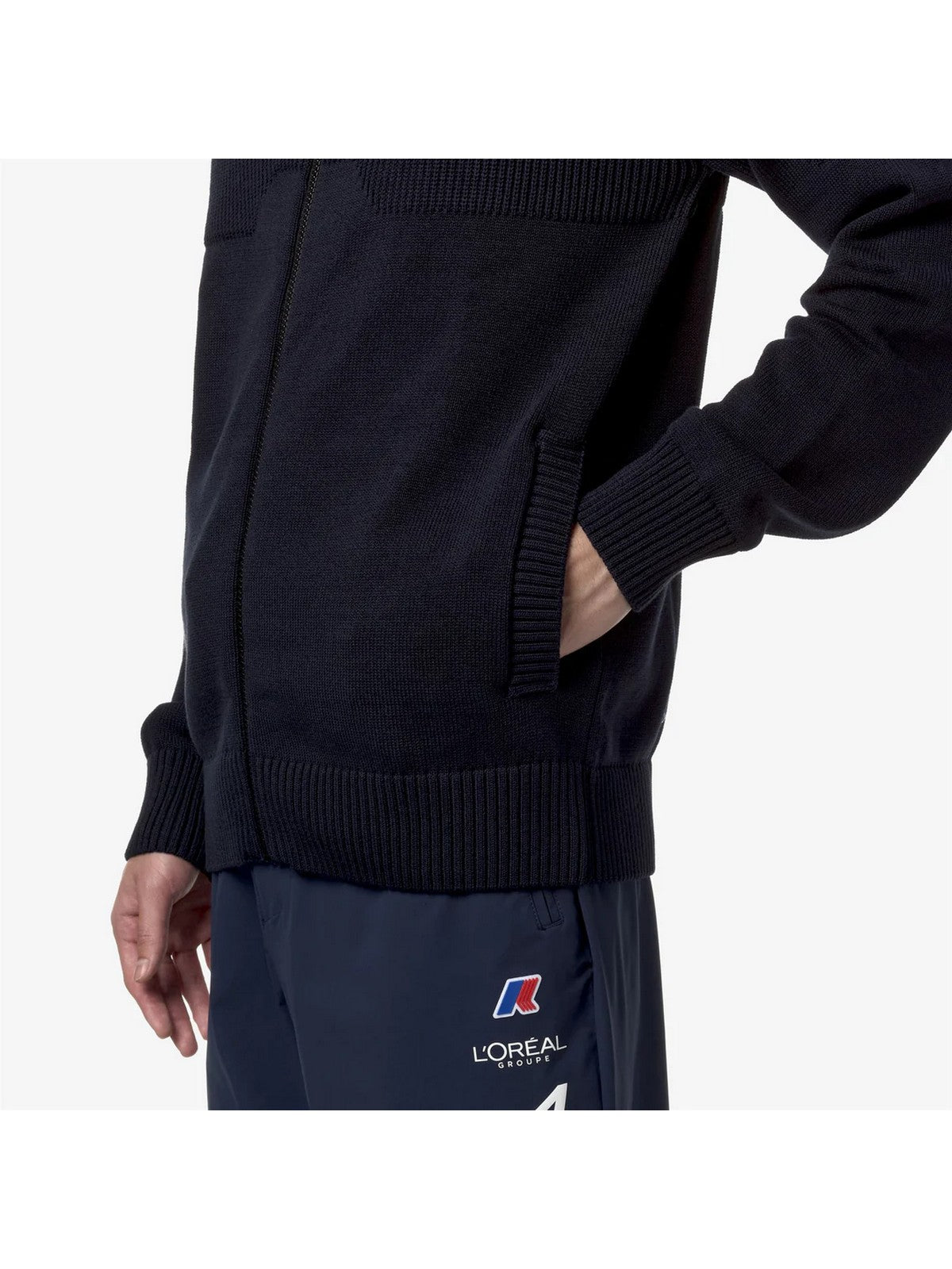 K-Way Men's Ault Orient Express Team AC K2127ZW B29 blue sweatshirt