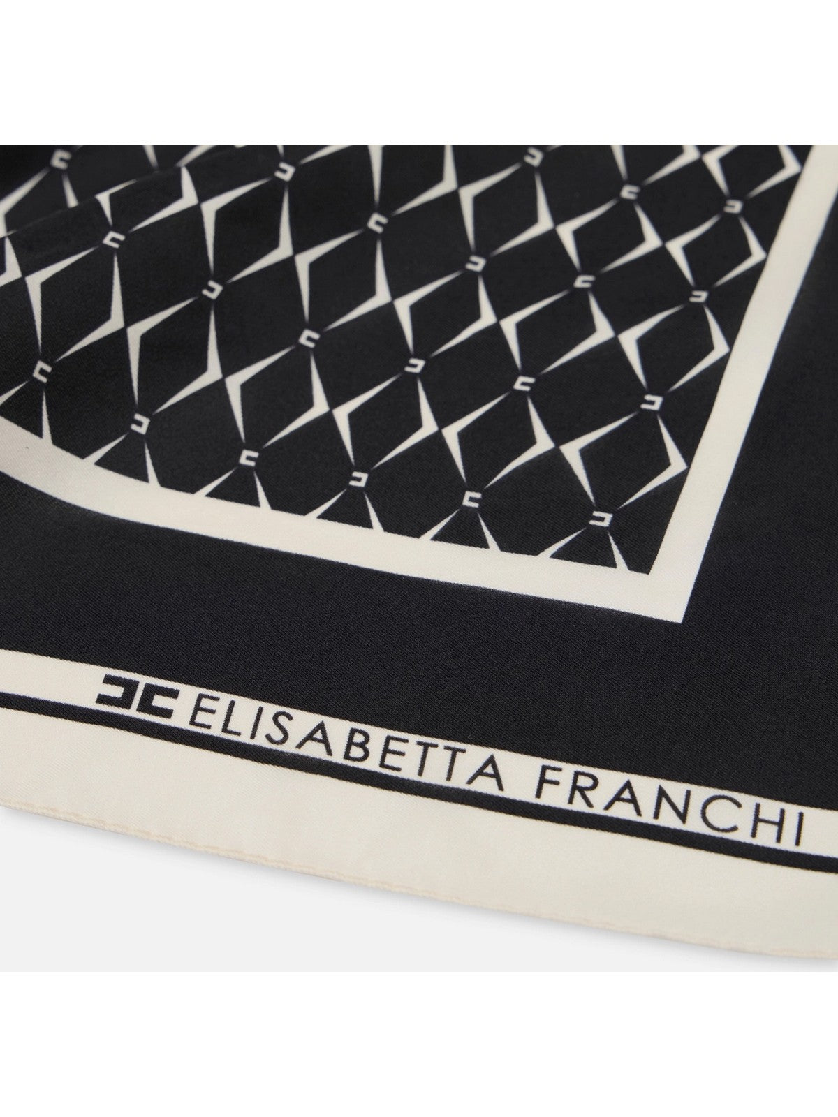 ELISABETTA FRANCHI Foulard Donna FO02L46E2 685 Nero gioboutiqueweb