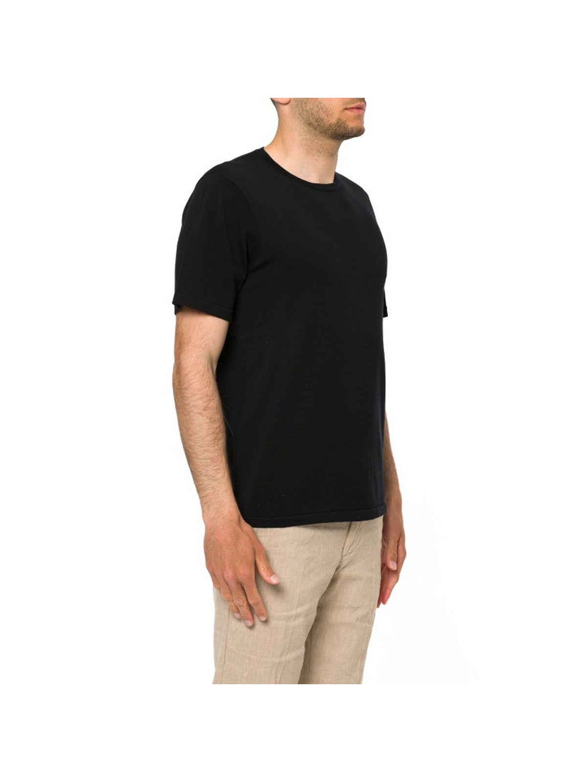 MC2 SAINT BARTH T-shirt Uomo SCOTT COTTONSILK 00208L 00 BLACK