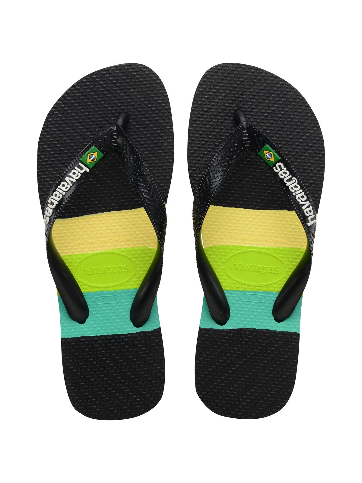 HAVAIANAS Infradito Unisex adulto Hav. Brasil Tech 4147239.1069 Nero gioboutiqueweb
