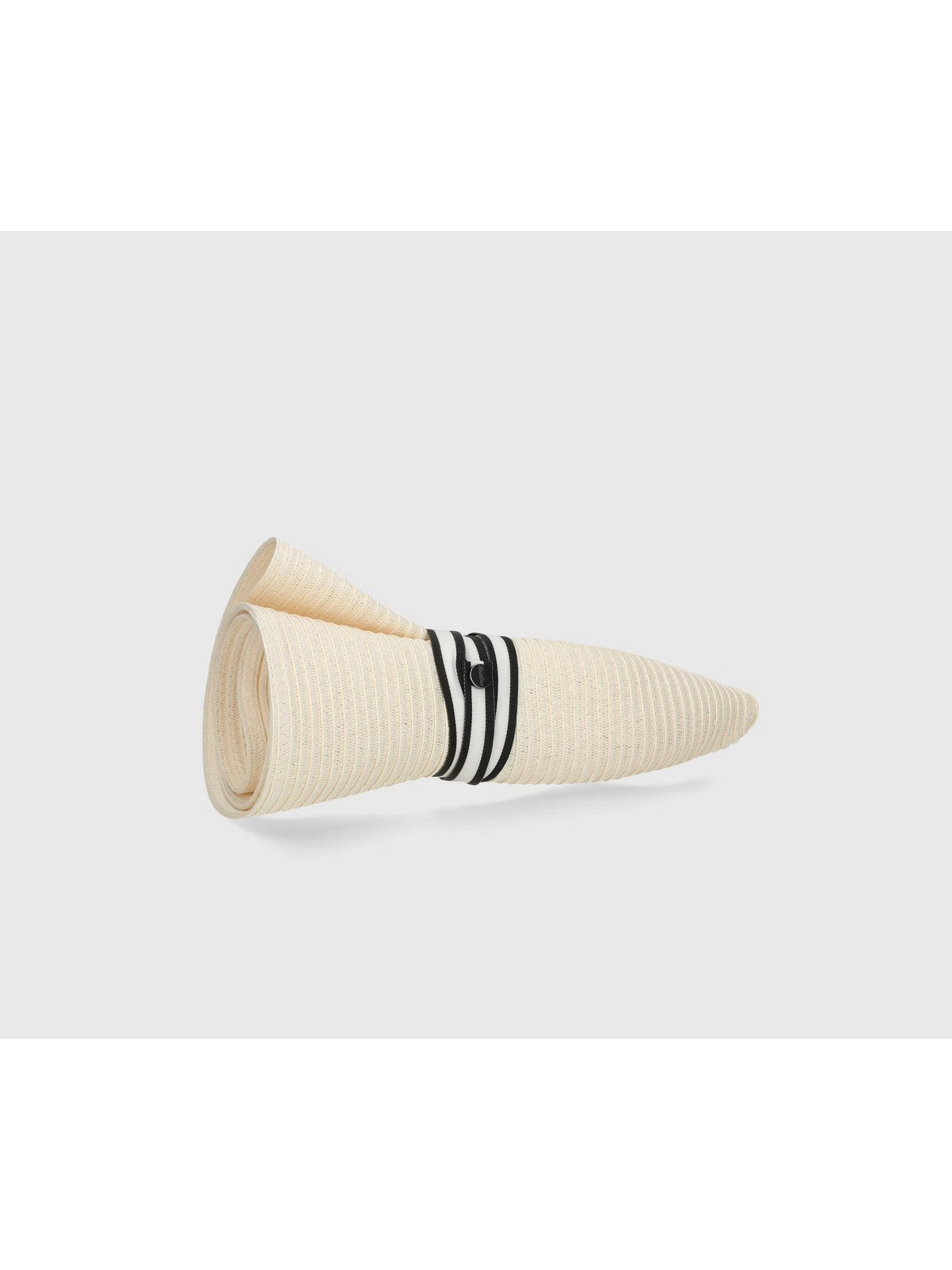 BORSALINO Cappello Donna 2194 07G4 Panna cinta a righe nero/panna