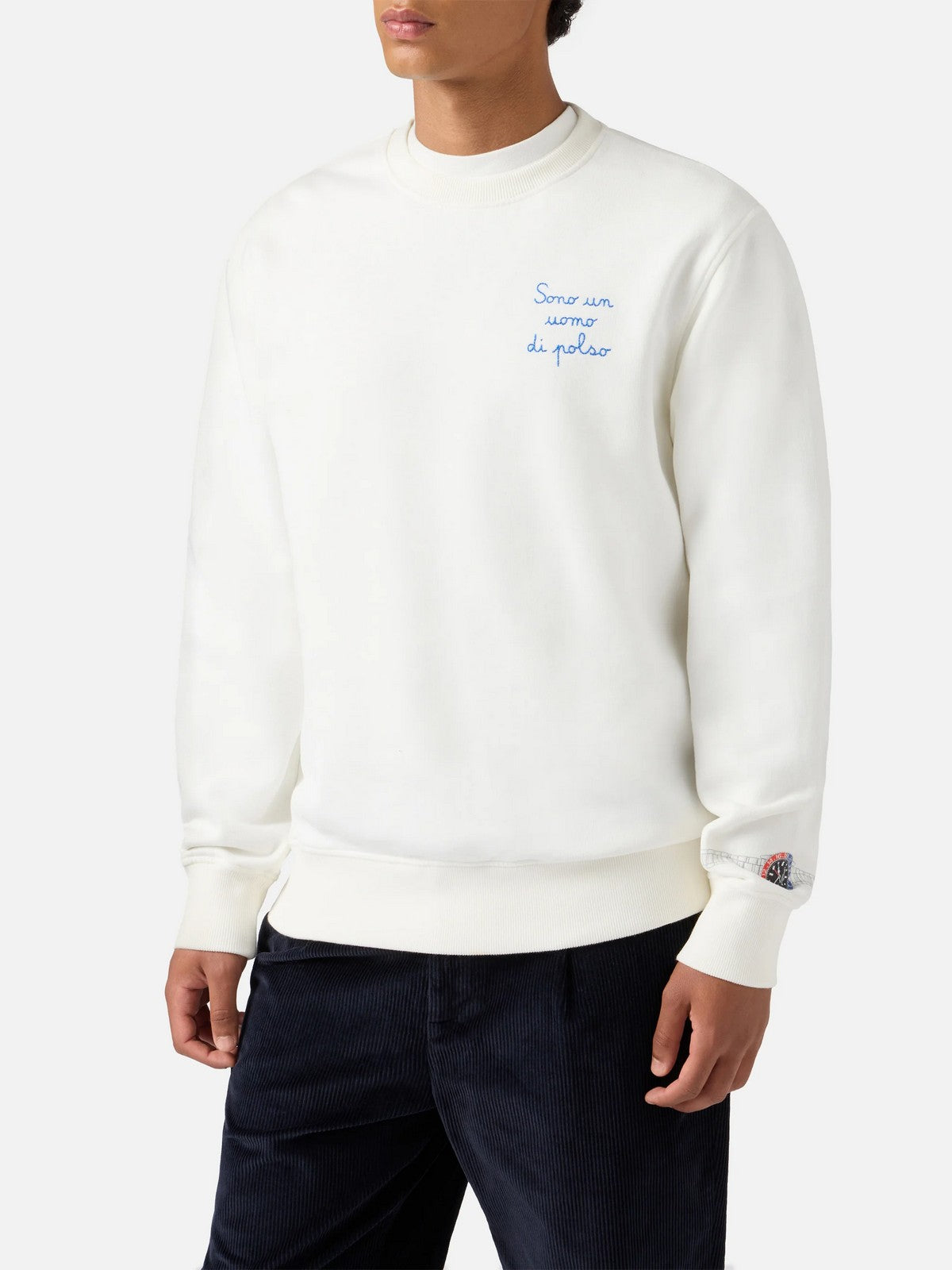 MC2 SAINT BARTH Felpa Uomo SOHO N 00683I WATCH ON POLSO 10 EMB