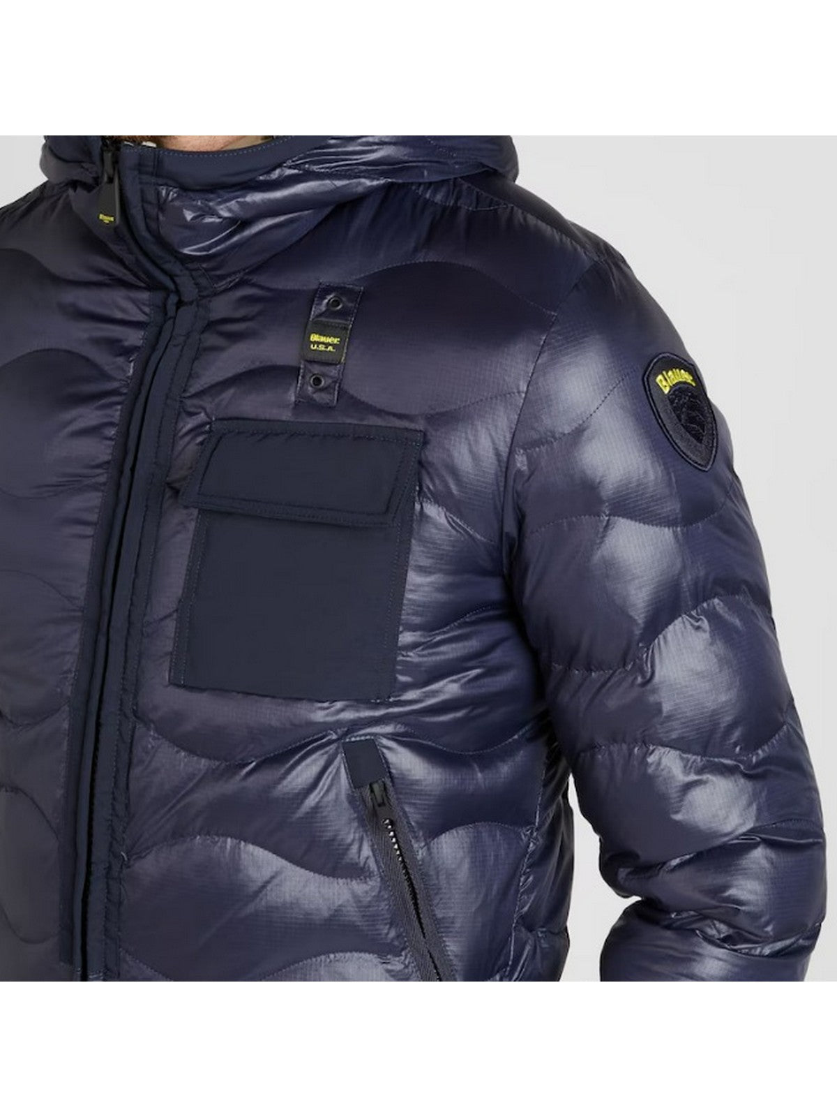 BLAUER Piumino Uomo BRYANT 24WBLUC02056 005958 888EI Blu gioboutiqueweb