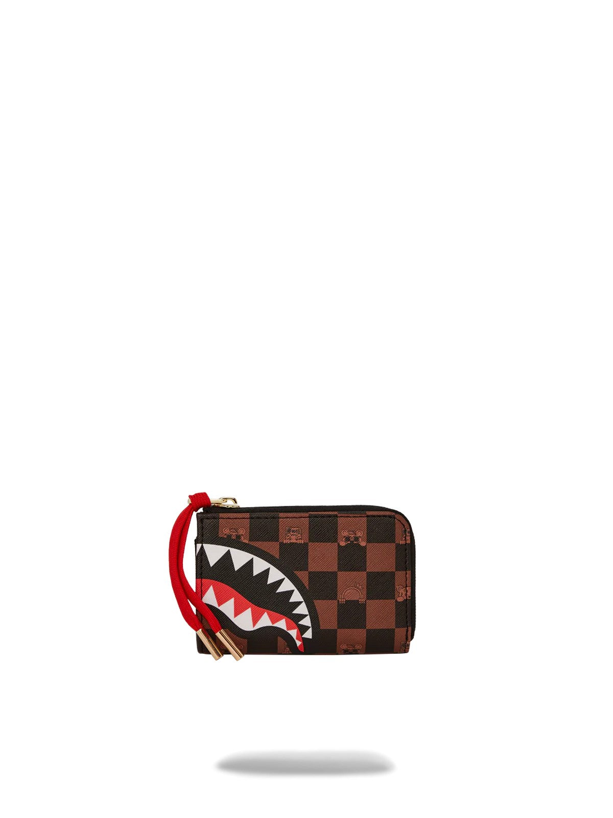 SPRAYGROUND Portafoglio Uomo PEEKING CHARACTER CHECK WALLET 910W7508NSZ Marrone gioboutiqueweb