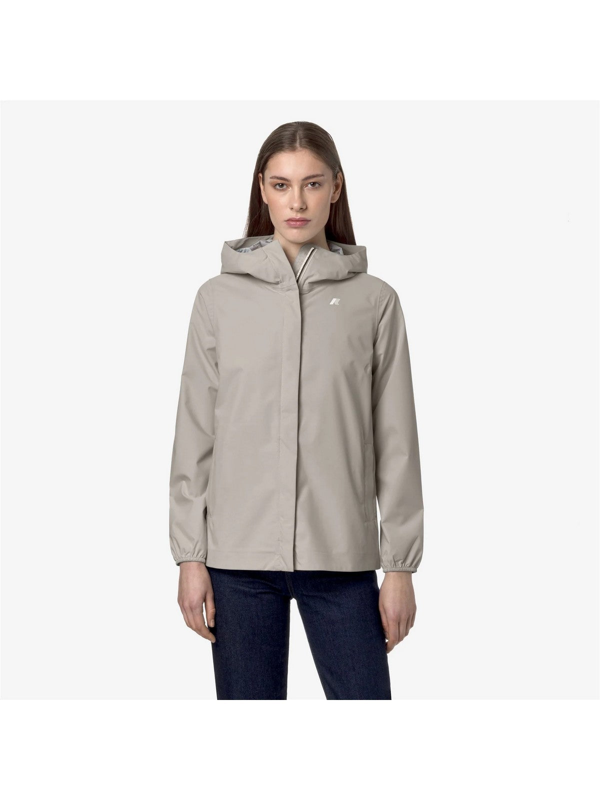 K-WAY Giubbino Donna MARGUERITE STRETCH DOT K31382W 634 BEIGE LT