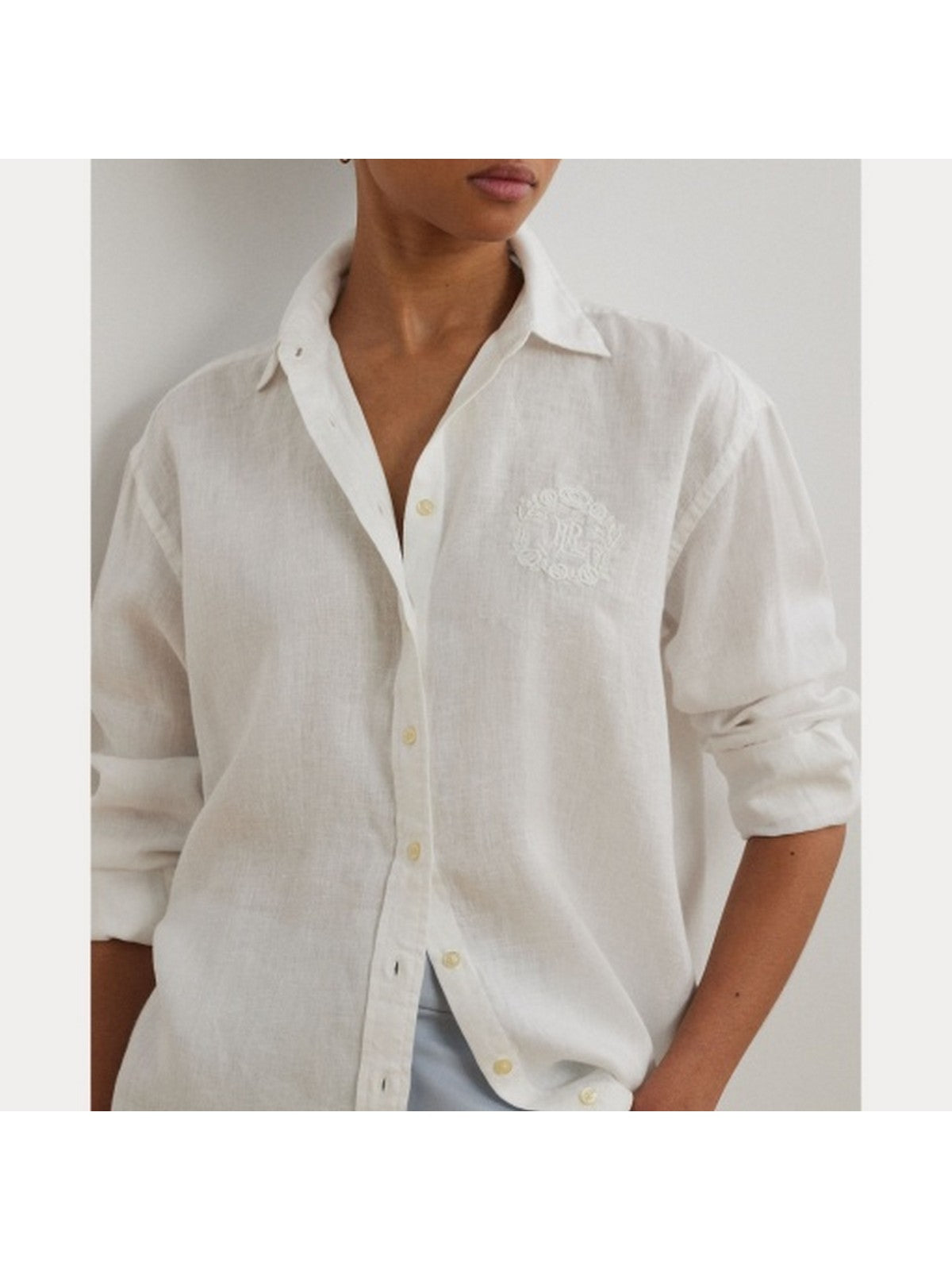 LAUREN RALPH LAUREN Camicia Donna ZAVANDRA 200966201 001 Bianco gioboutiqueweb