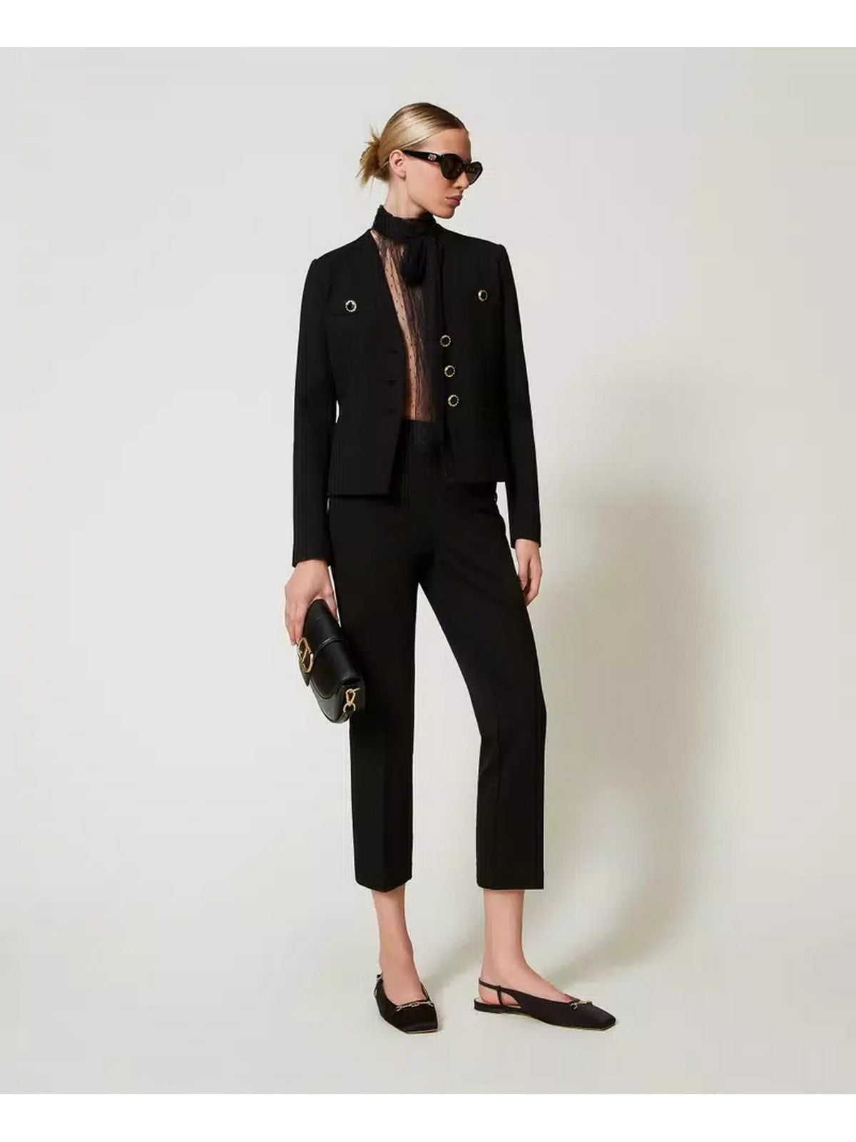 TWINSET Pantalone Donna 251TP2137 00006 Nero gioboutiqueweb