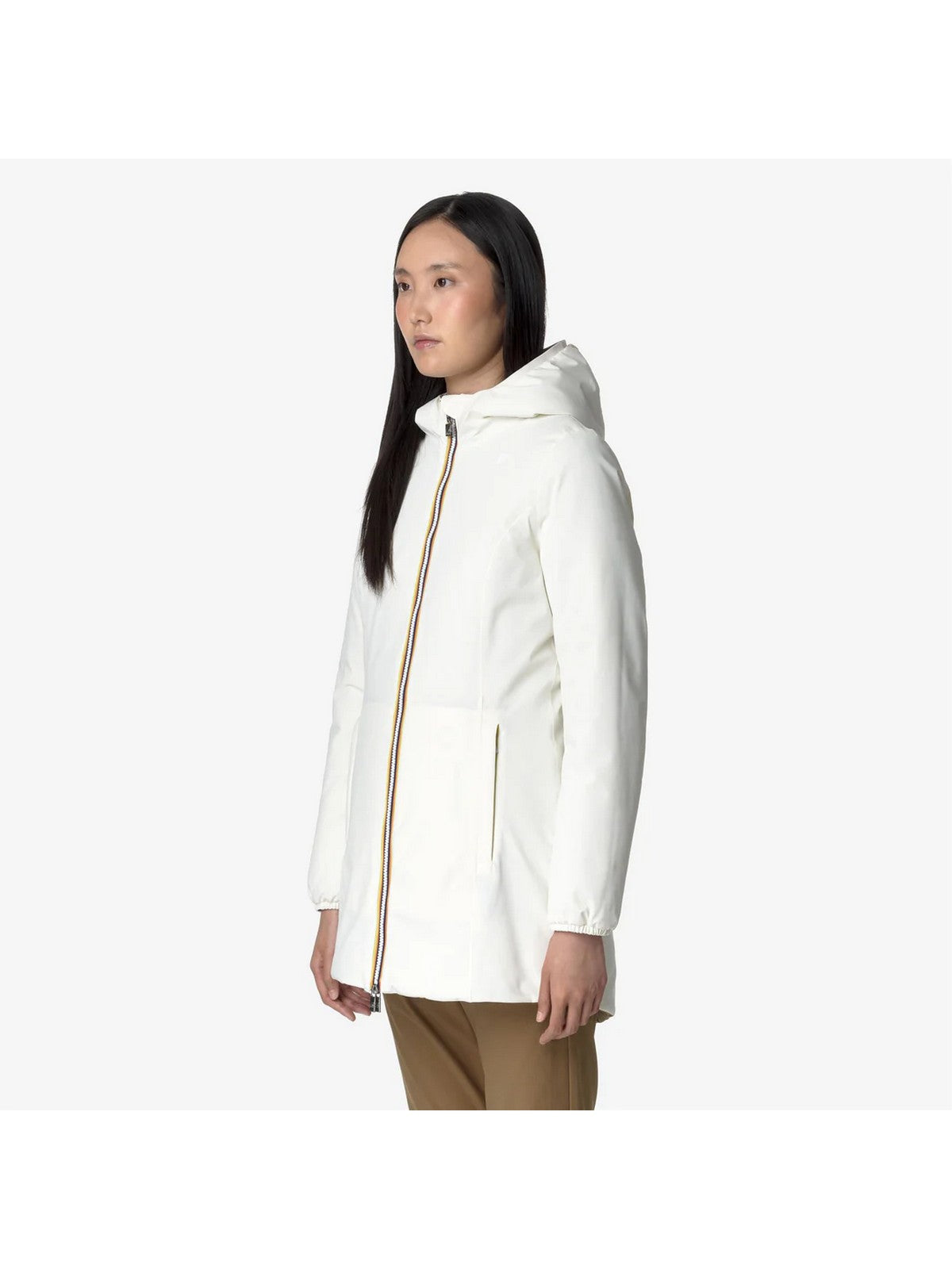 K-Way Women's Jacket Denise St Warm Double K6128UW White Asi