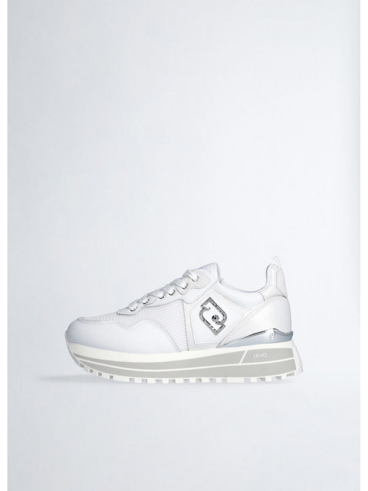 LIU JO Sneaker Donna LIU JO MAXI WONDER 01 BA5013PX602 01111 LEATHER//MESH/L WHITE