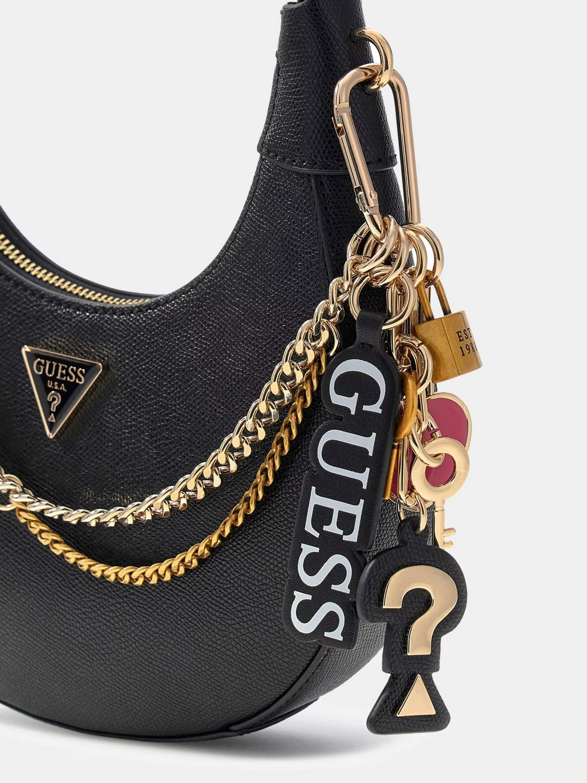 GUESS Borsa Donna DAVINA SHOULDER BAG HWBG98 99180 BLA BLACK
