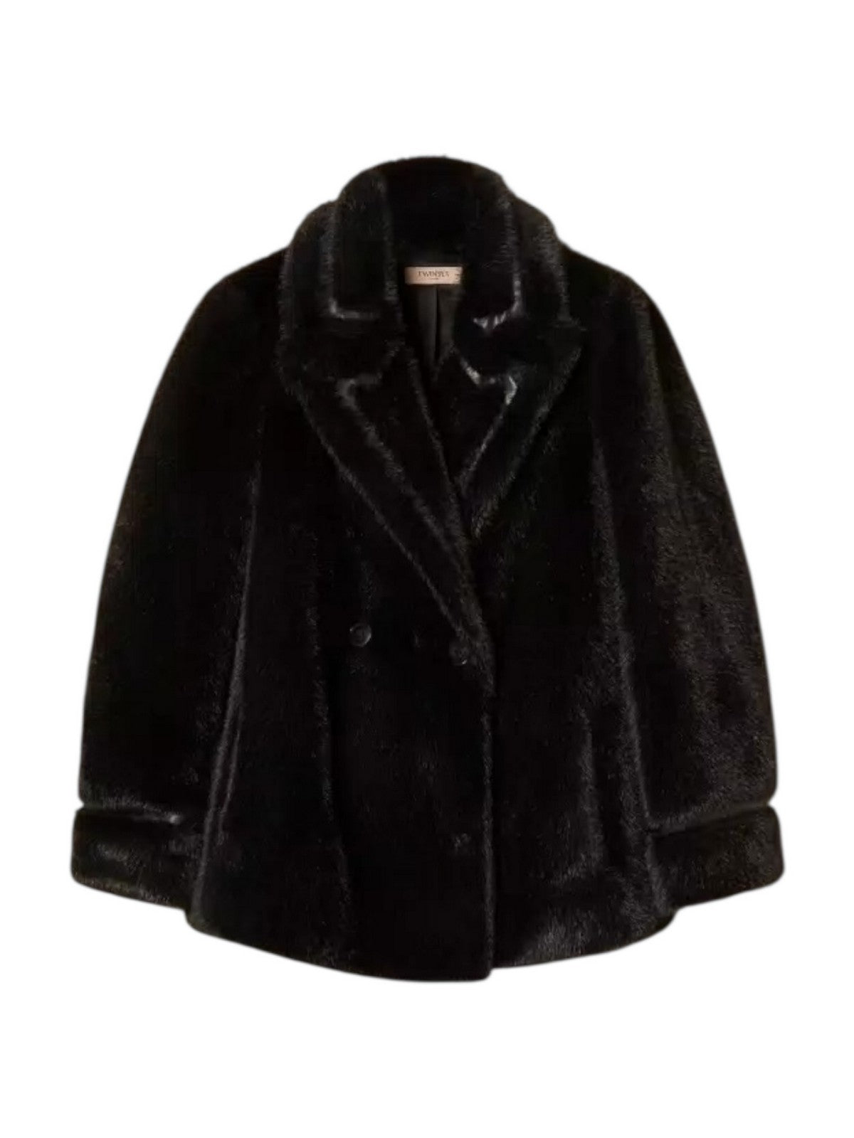 TWINSET Pelliccia Donna WARM FEELING 252TT2154 00006 Nero