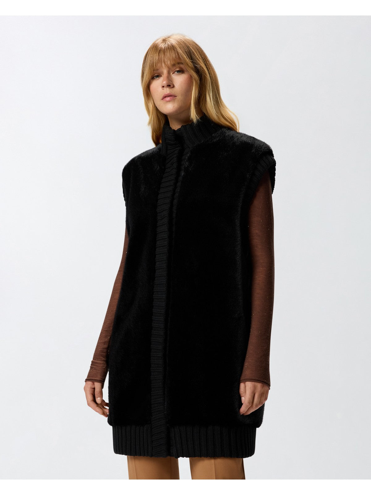 PINKO Gilet Donna GENOVESE GILET 105402-A2PI Z99 NERO LIMOUSINE gioboutiqueweb