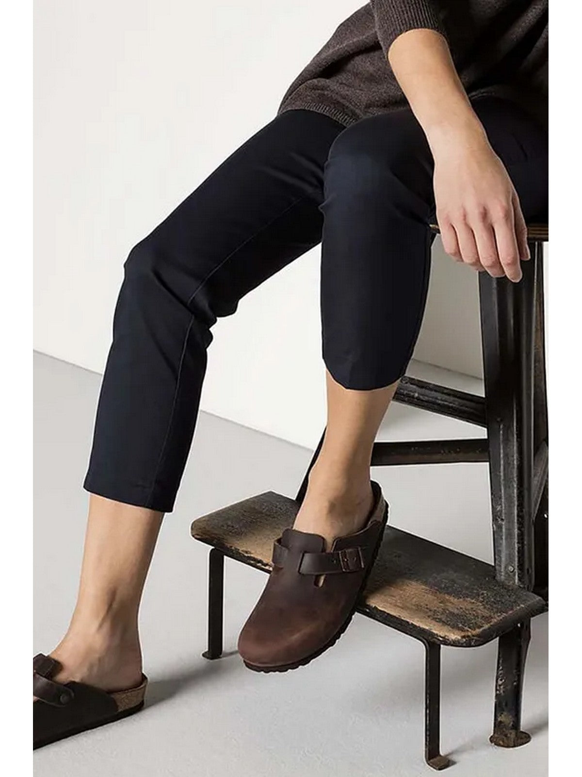 BIRKENSTOCK Sandalo Uomo Boston SFB habana, Oiled Leather 159713 Marrone gioboutiqueweb