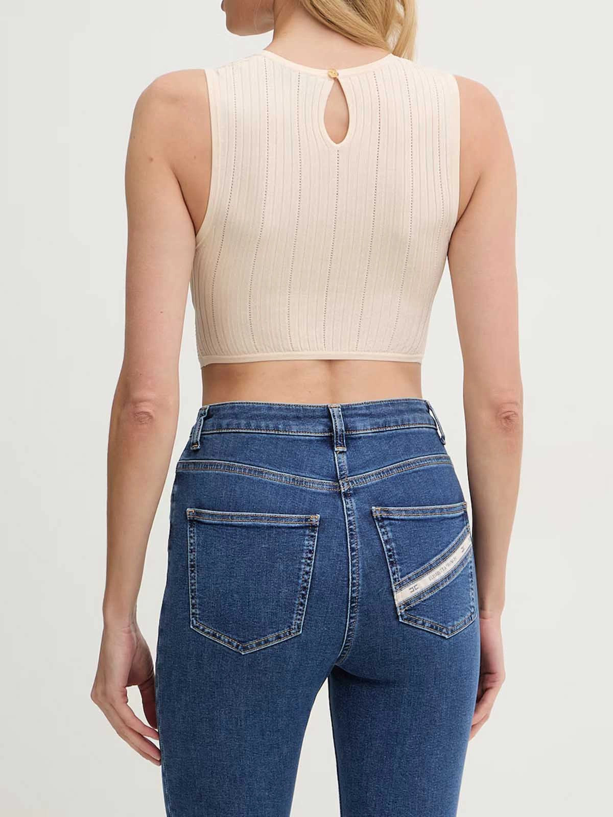 ELISABETTA FRANCHI Top Donna TK76S61E2 193 BURRO